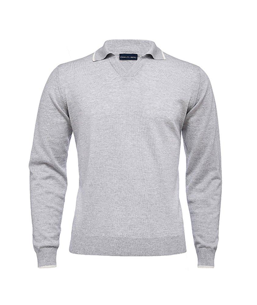 Mélange Wool-Blend Knit Polo image 0