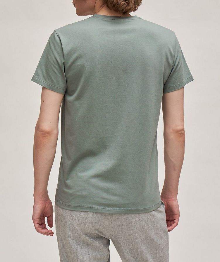 Solid Pima Cotton-Stretch V-Neck T-Shirt image 2
