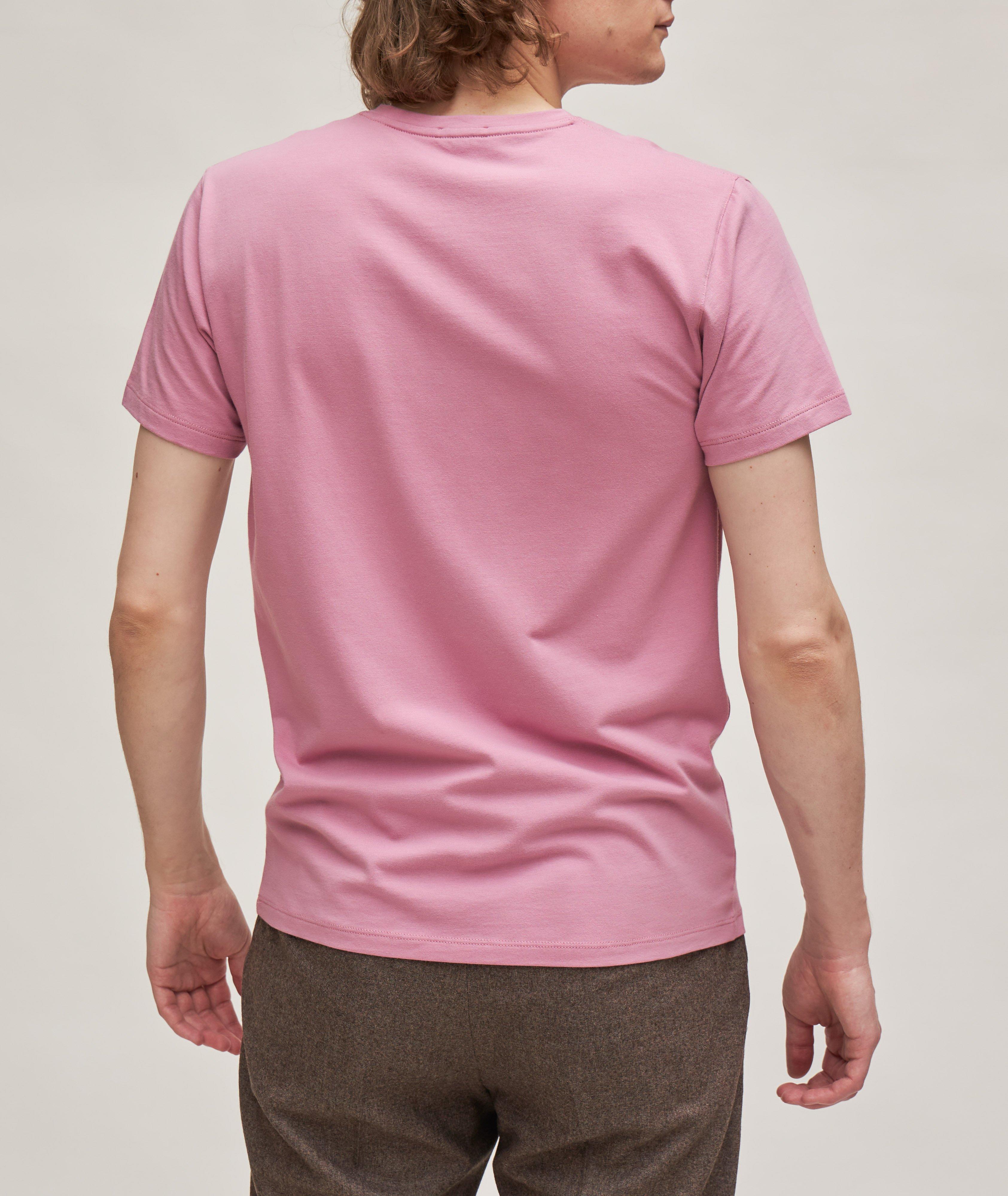 Solid Pima Cotton-Stretch V-Neck T-Shirt image 2