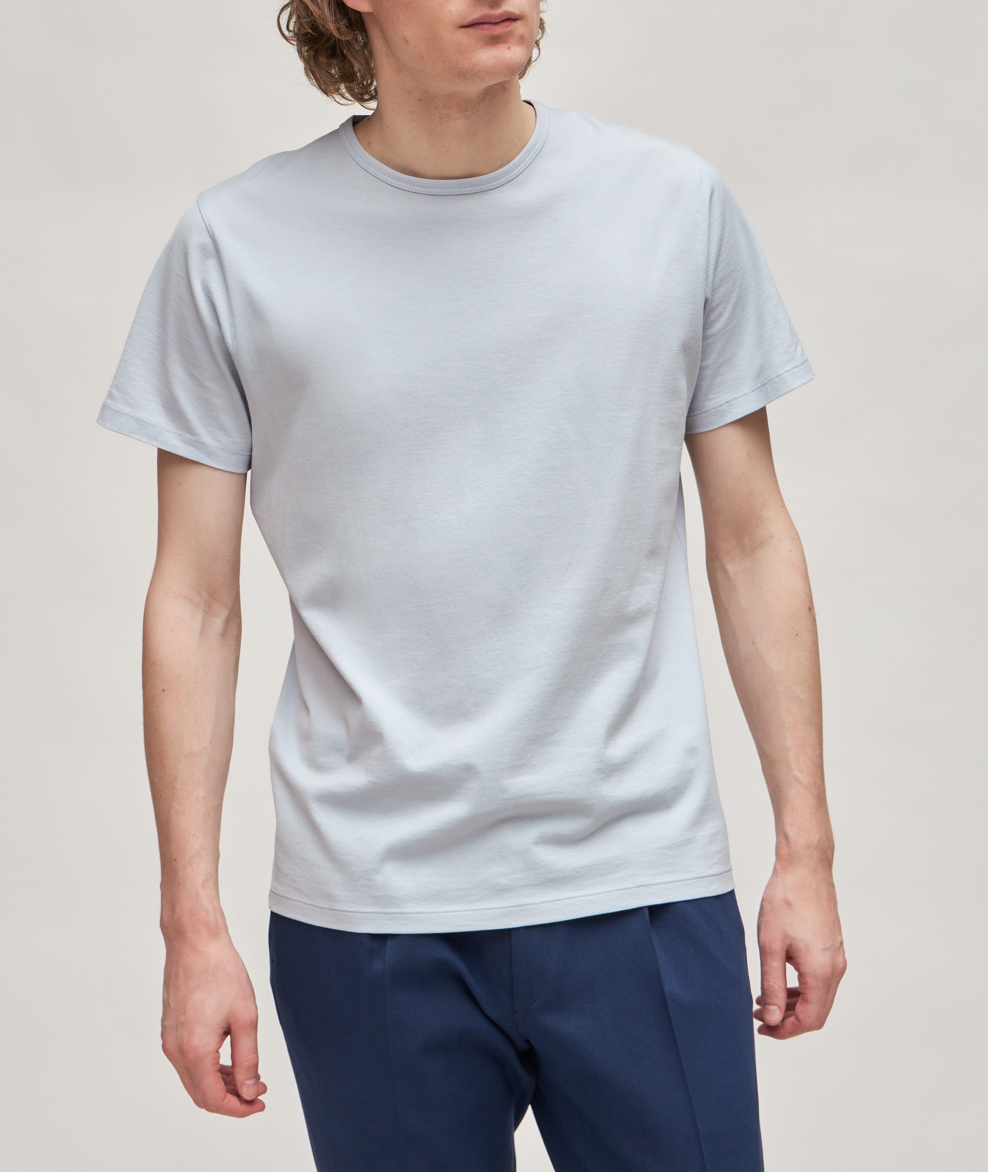 T-shirt uni en coton pima image 1