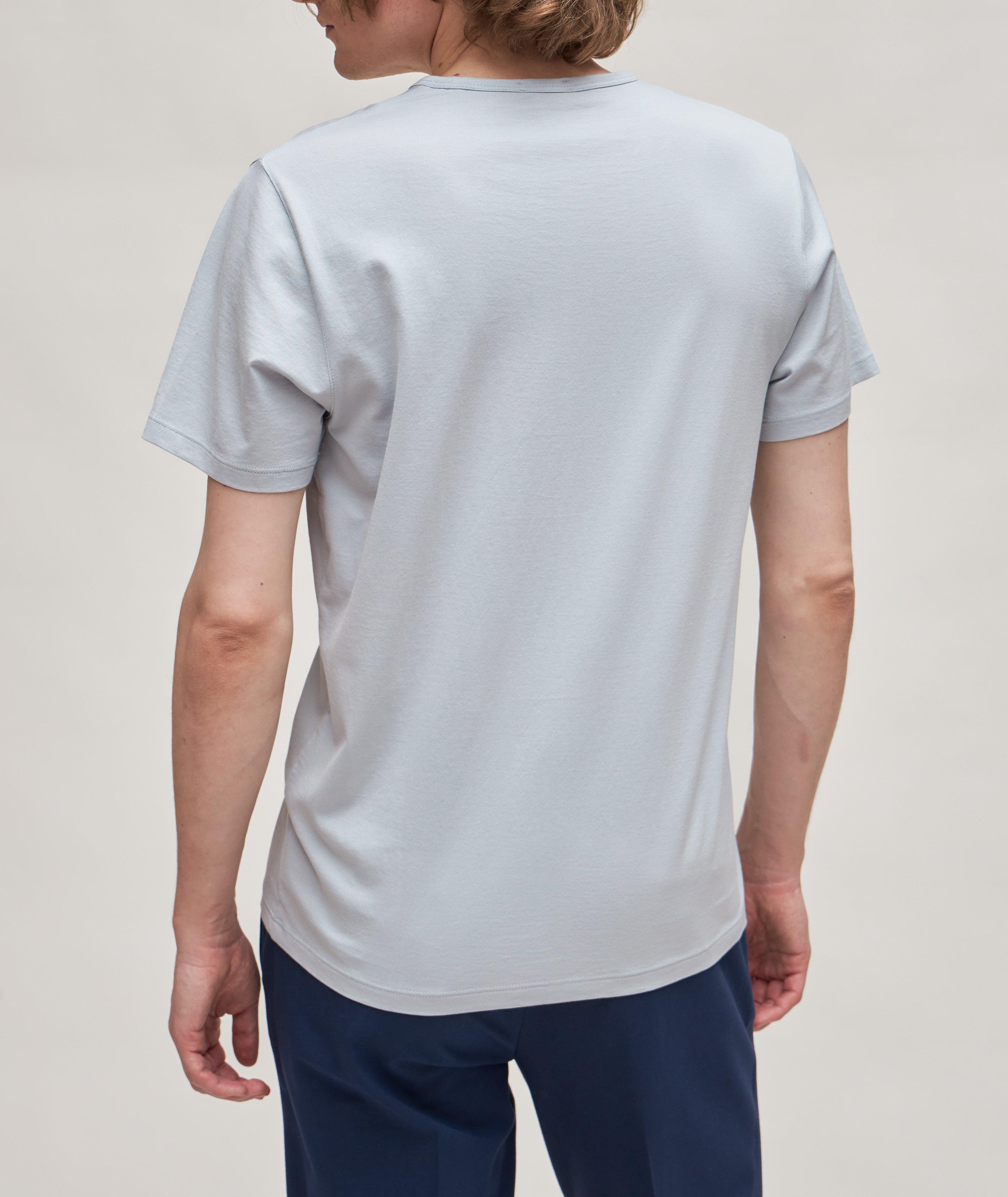 T-shirt uni en coton pima image 2