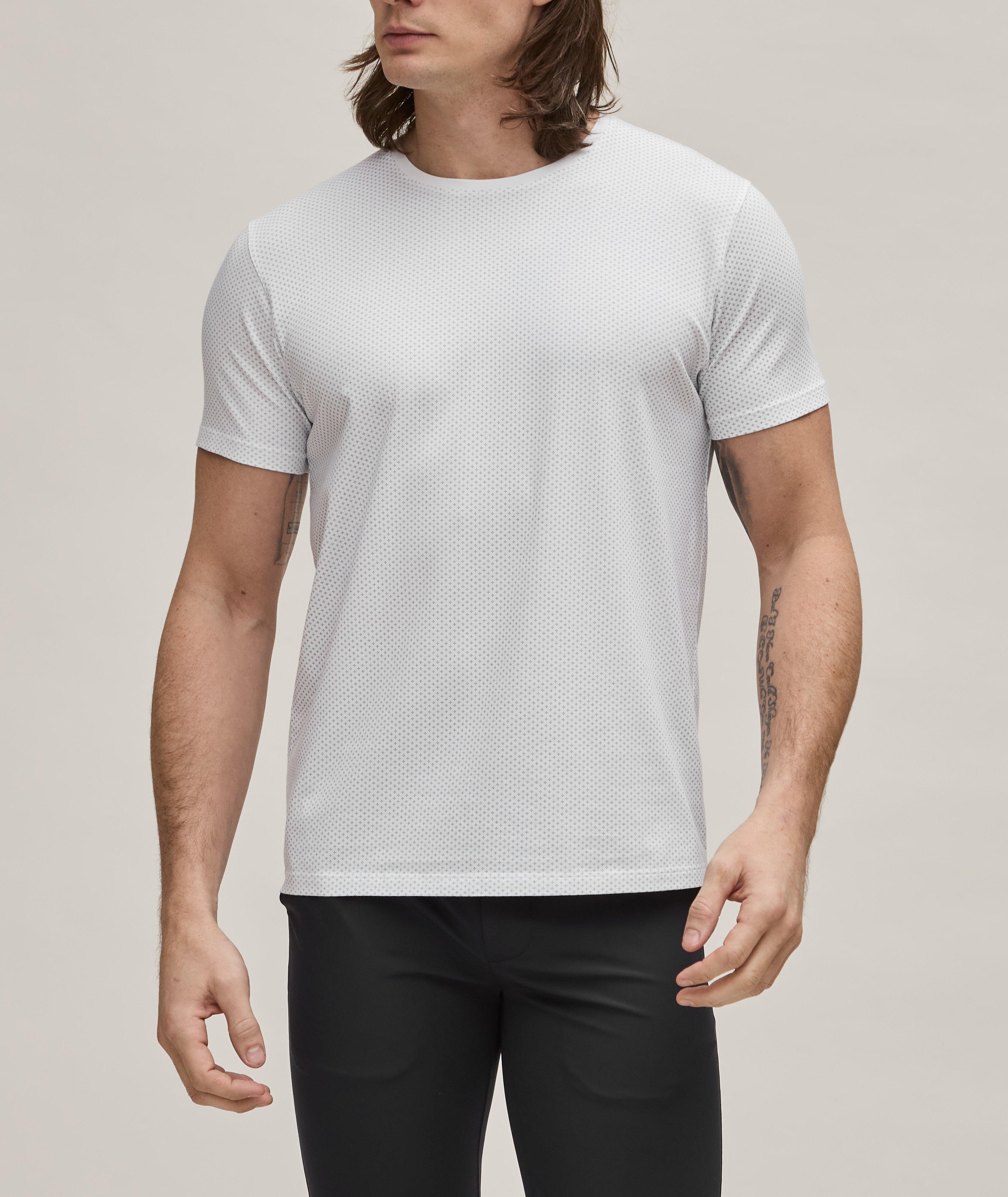 T-shirt en coton pima extensible à petit motif image 1