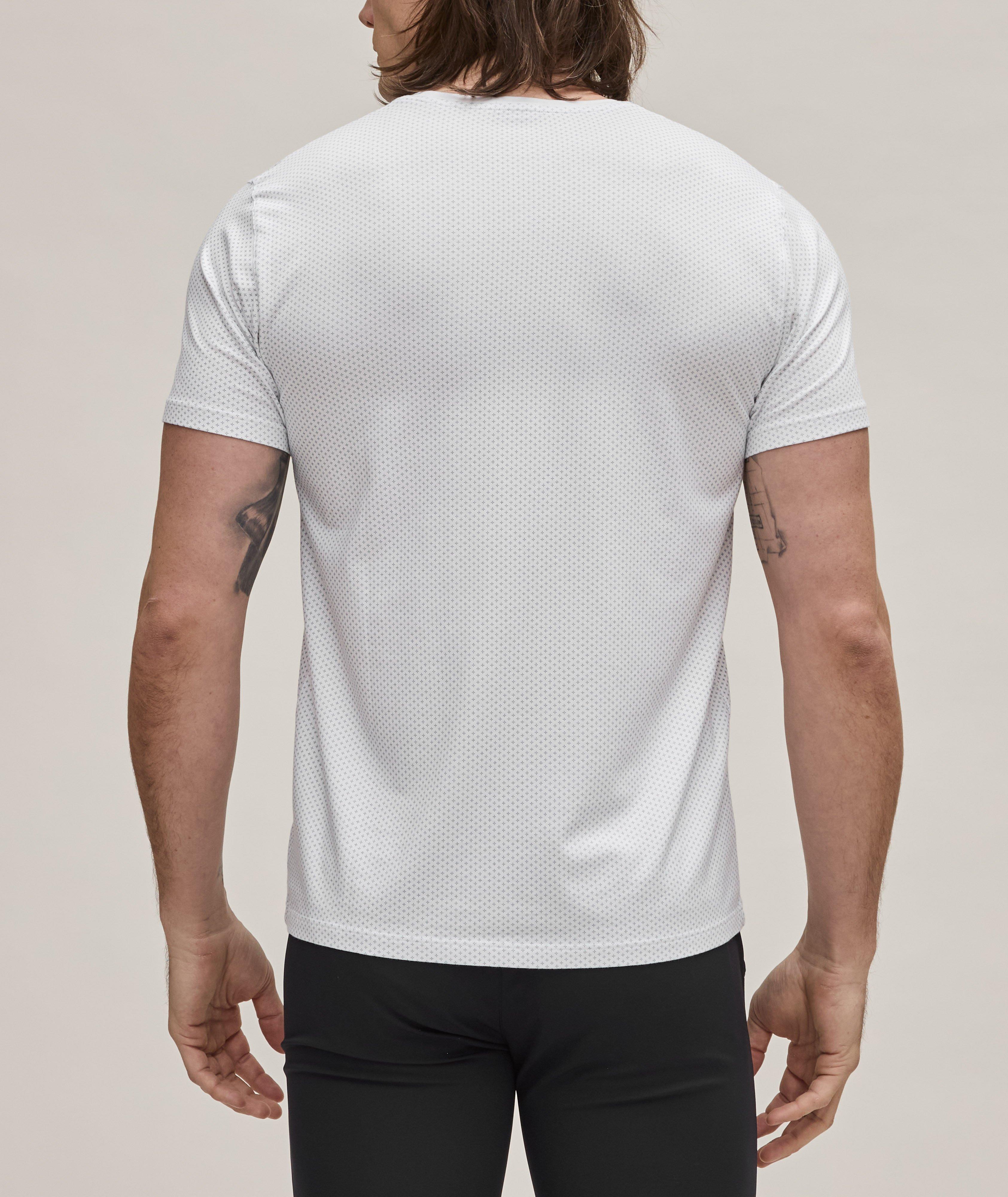 T-shirt en coton pima extensible à petit motif image 2