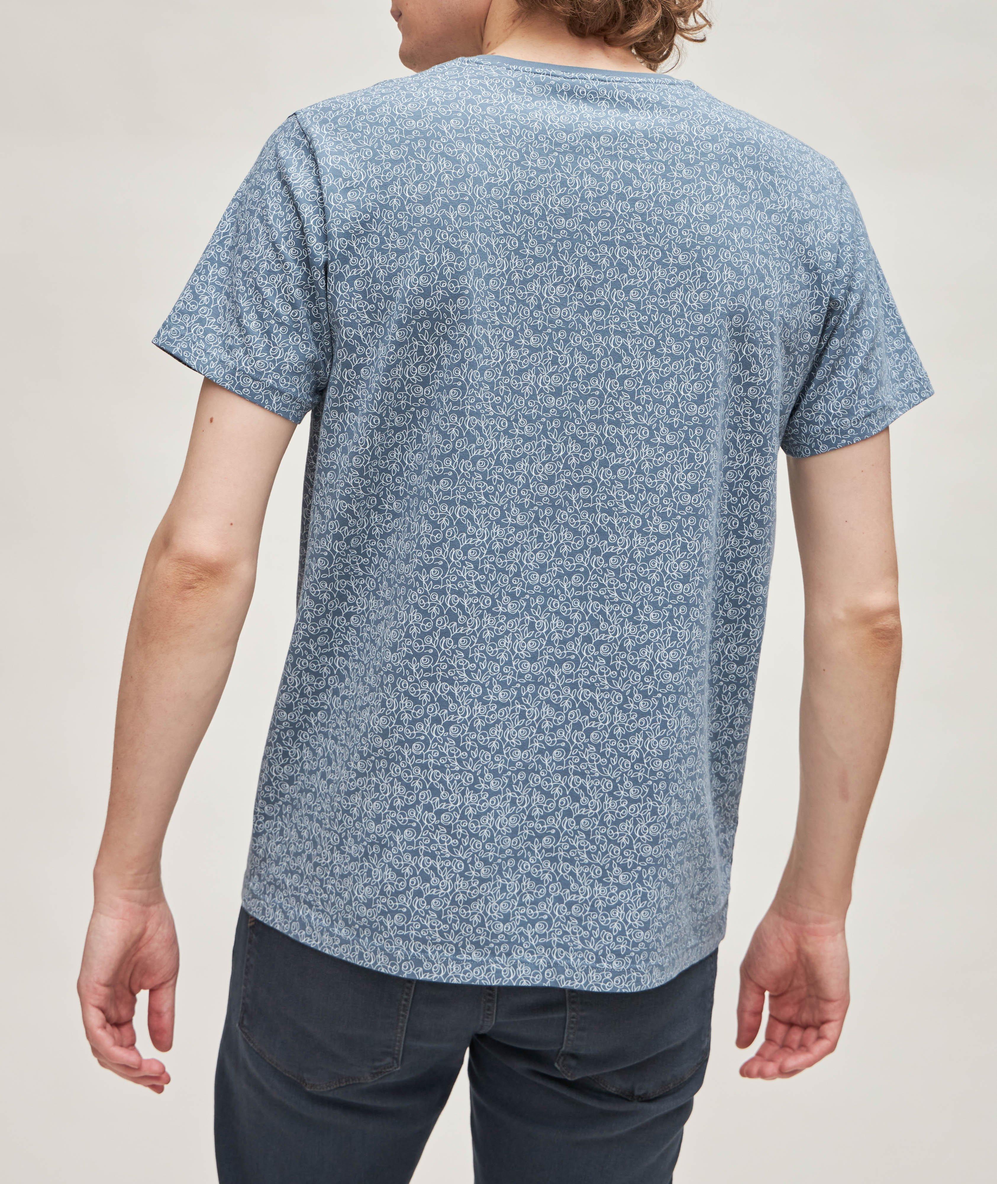 T-shirt en coton pima extensible à motif floral image 2