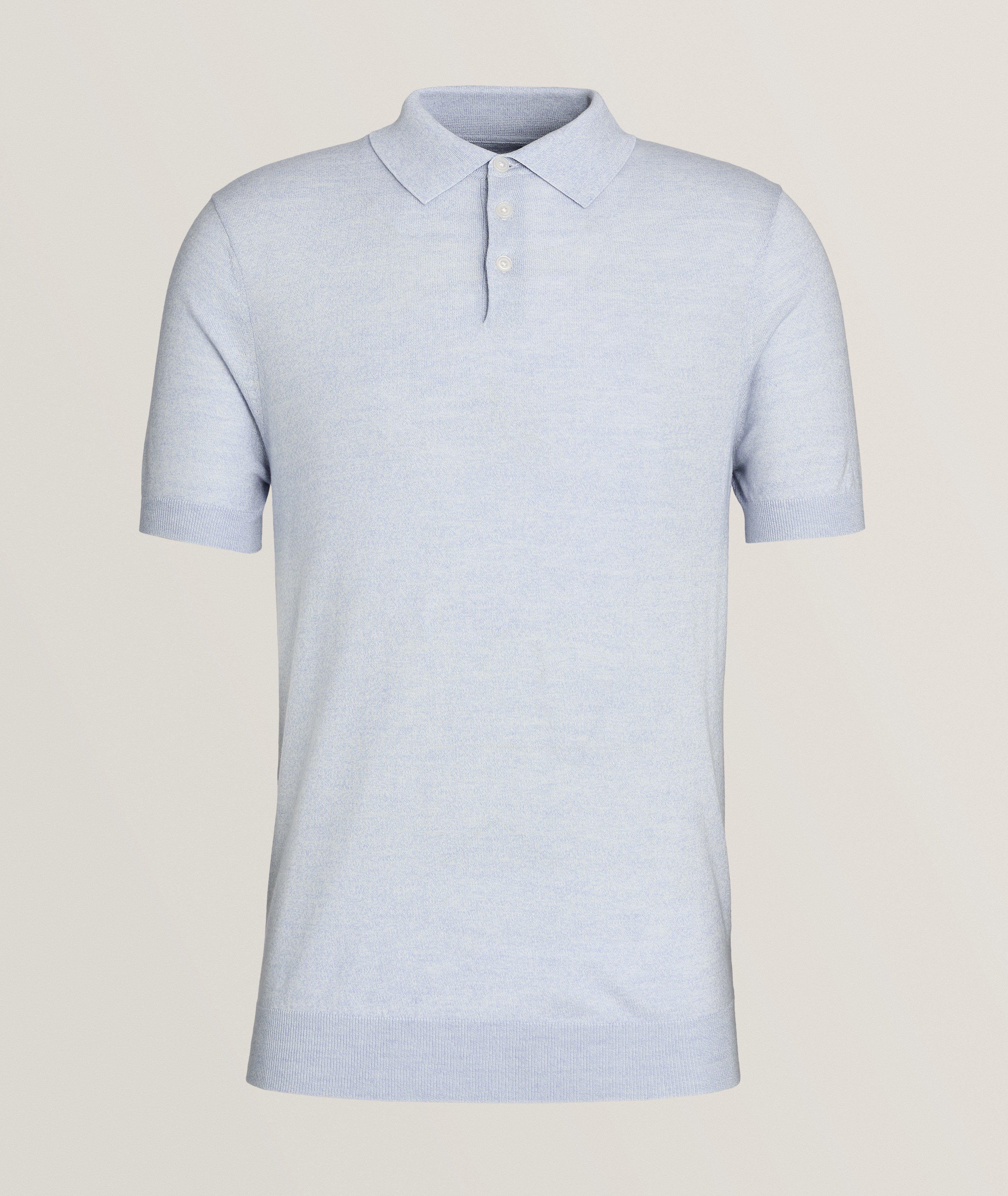 Cotton, Cupro & Merino Wool Polo image 0