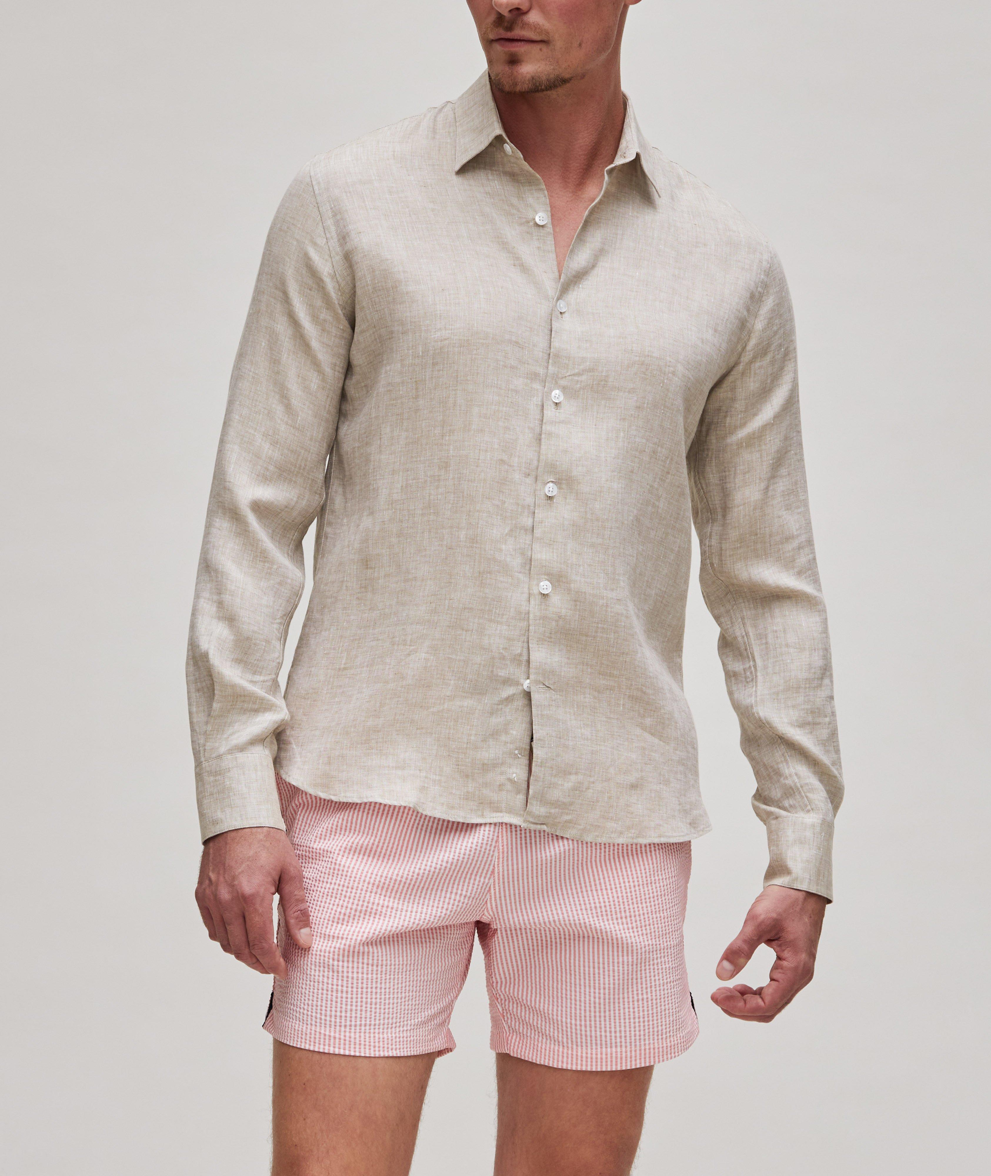 Mélange Linen Sport Shirt image 1