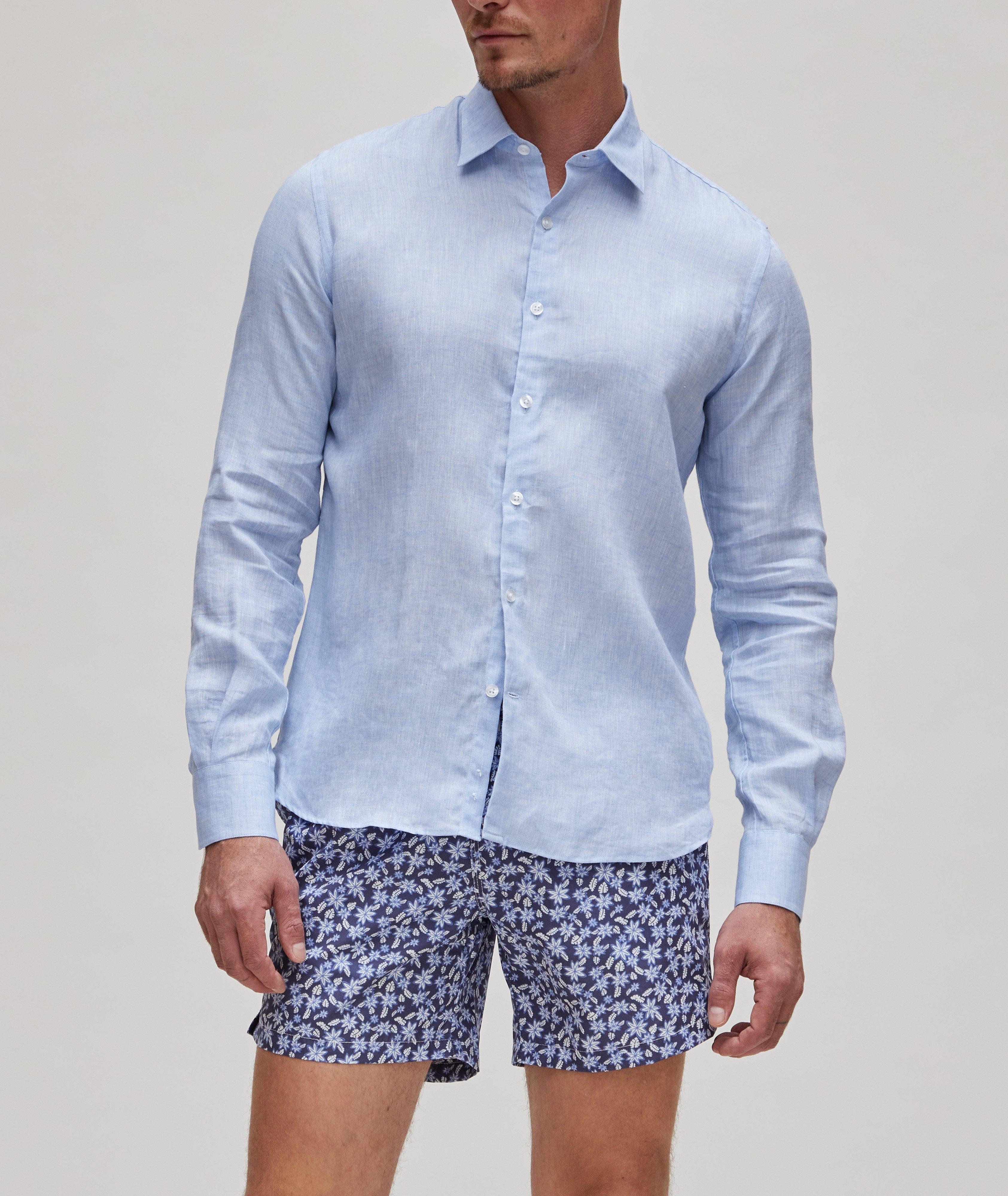 Mélange Linen Sport Shirt image 1