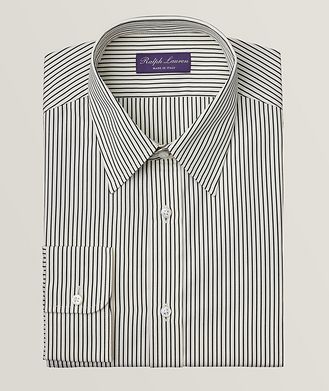 Ralph Lauren Purple Label Harrison Pencil Stripe Dress Shirt