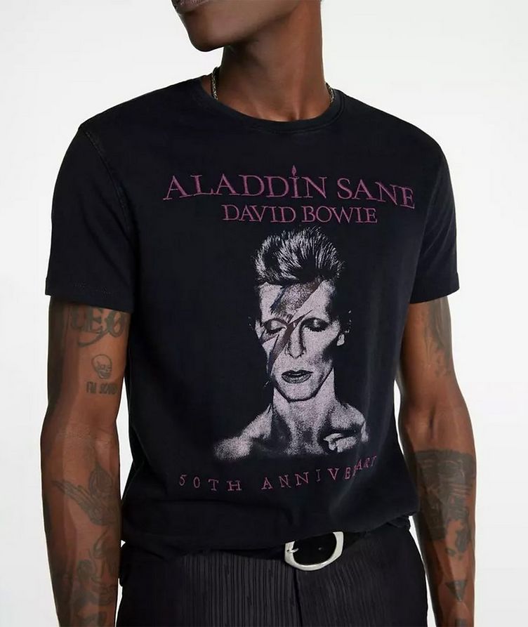 Limited Edition David Bowie Collection 50th Ann. Aladdin Sane T-Shirt image 3