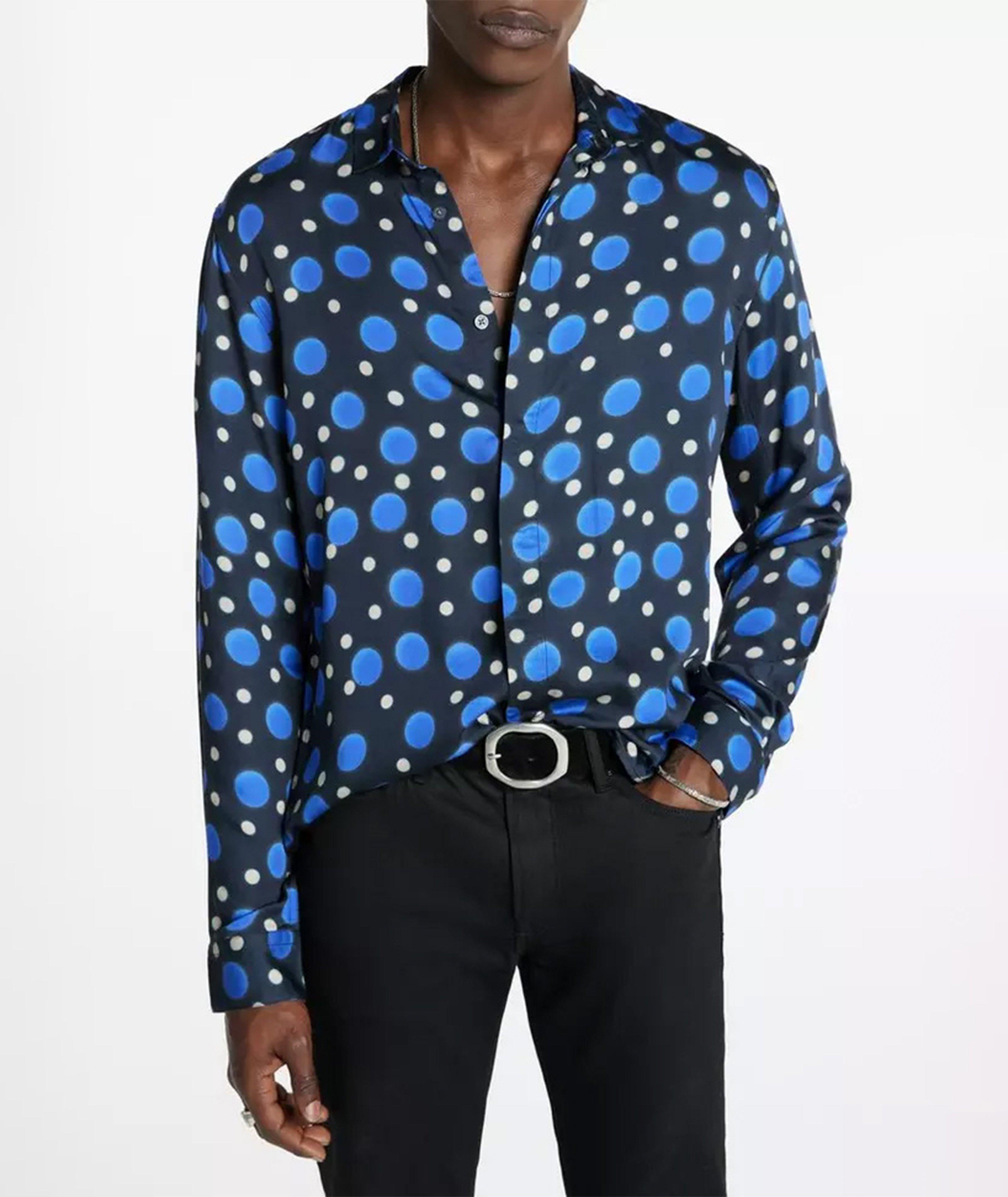 John Varvatos Limited Edition David Bowie Collection Geometric Sport Shirt Casual Shirts Harry Rosen