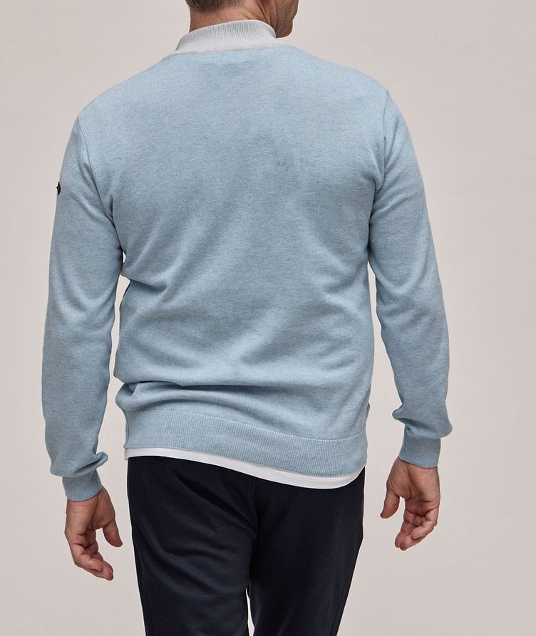 Knit Quarter-Zip Cotton-Cashmere Sweater image 2