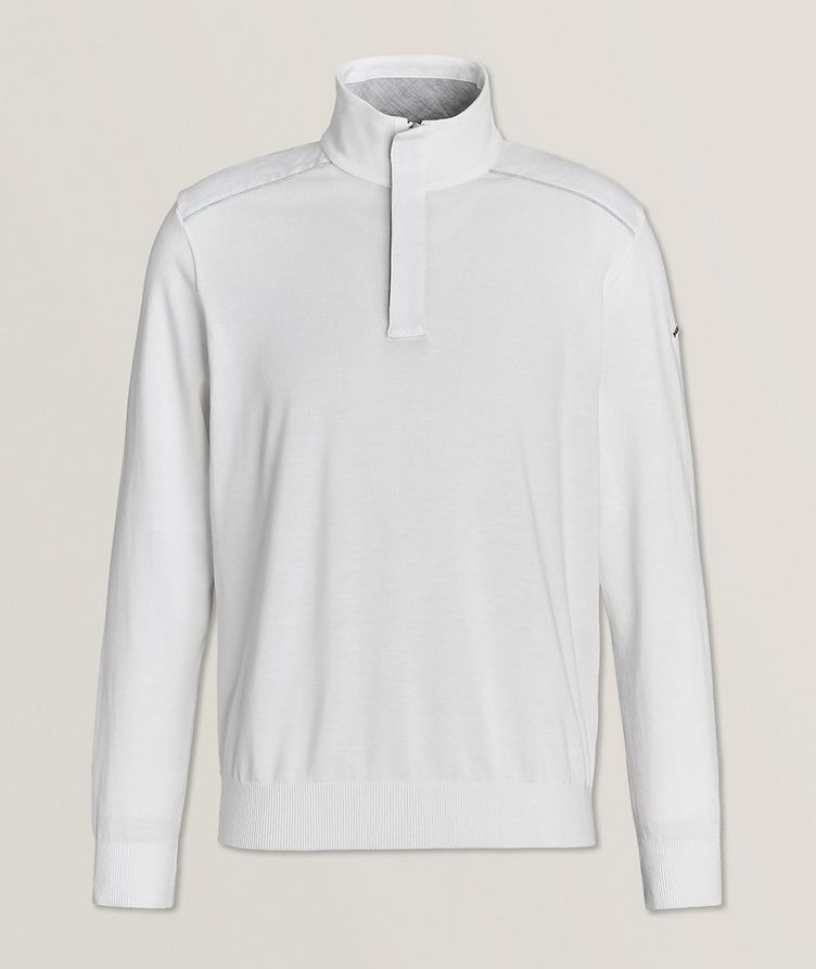 Fresco Cotton Quarter-Zip Sweater image 0