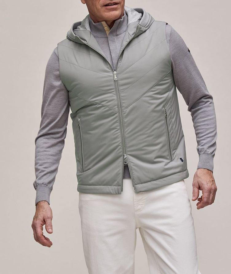 Technical Fabric Hooded Vest image 1