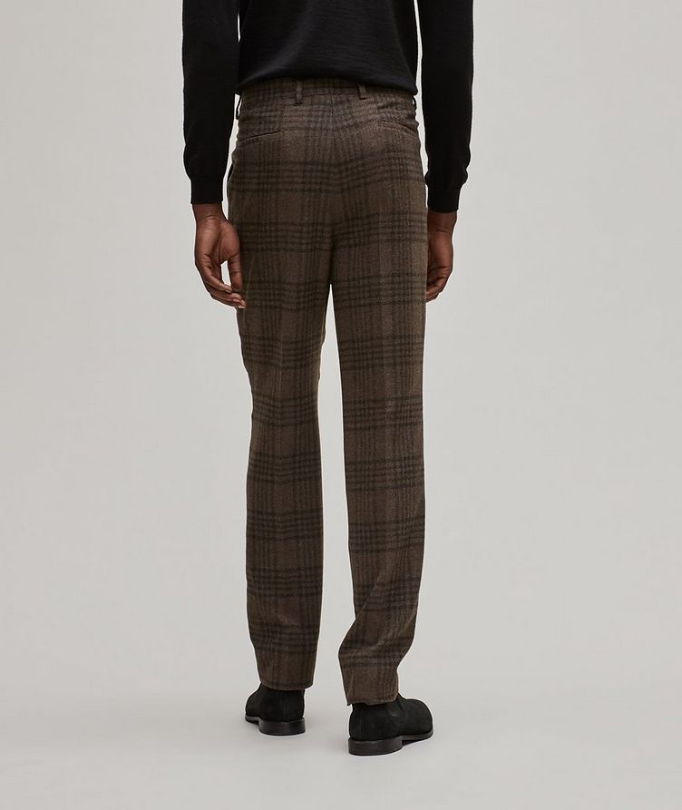 Checkered Wool, Silk & Cashmere Dress Pants image 3