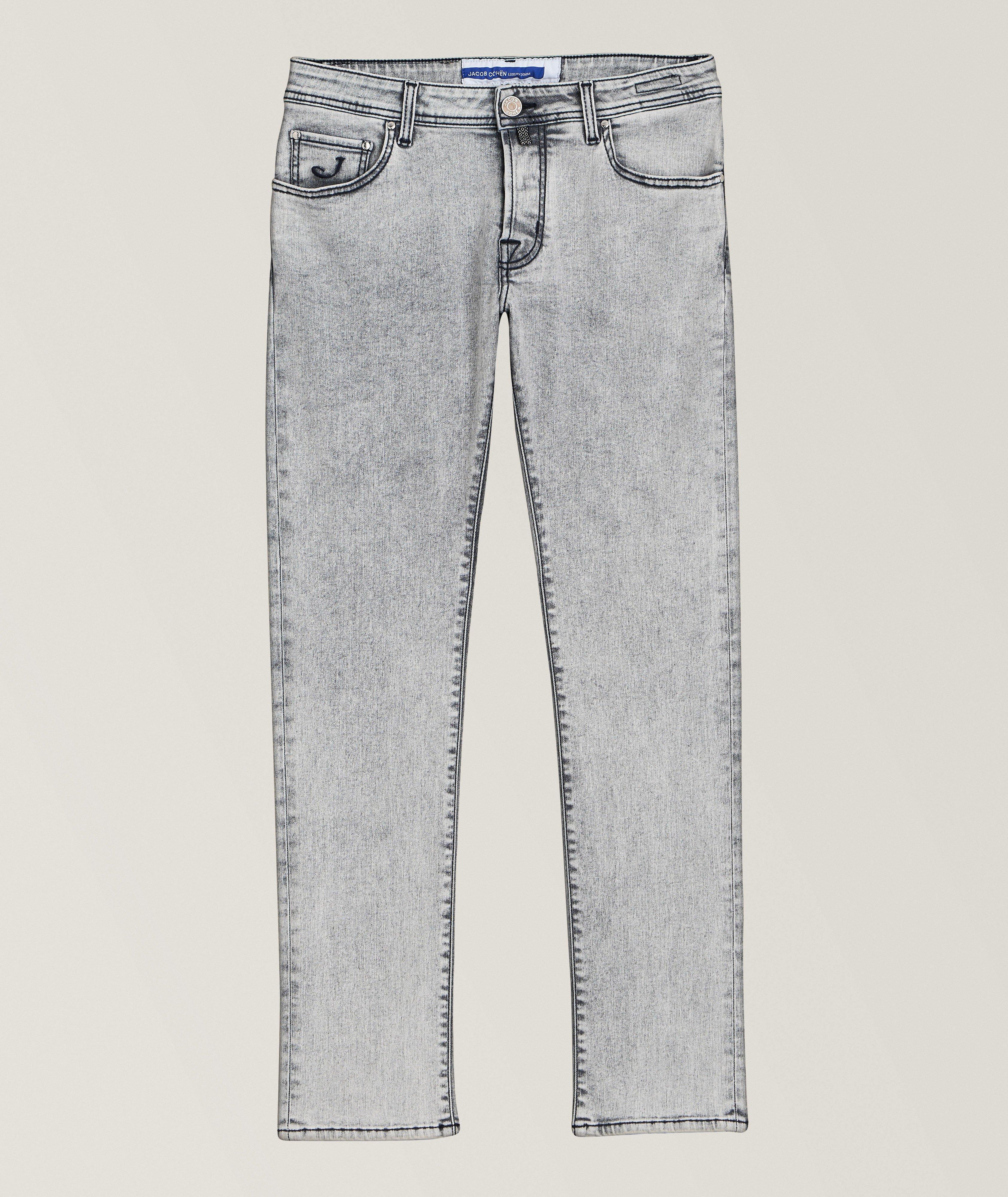 Nick Light-Wash Stretch-Cotton Blend Jeans image 0