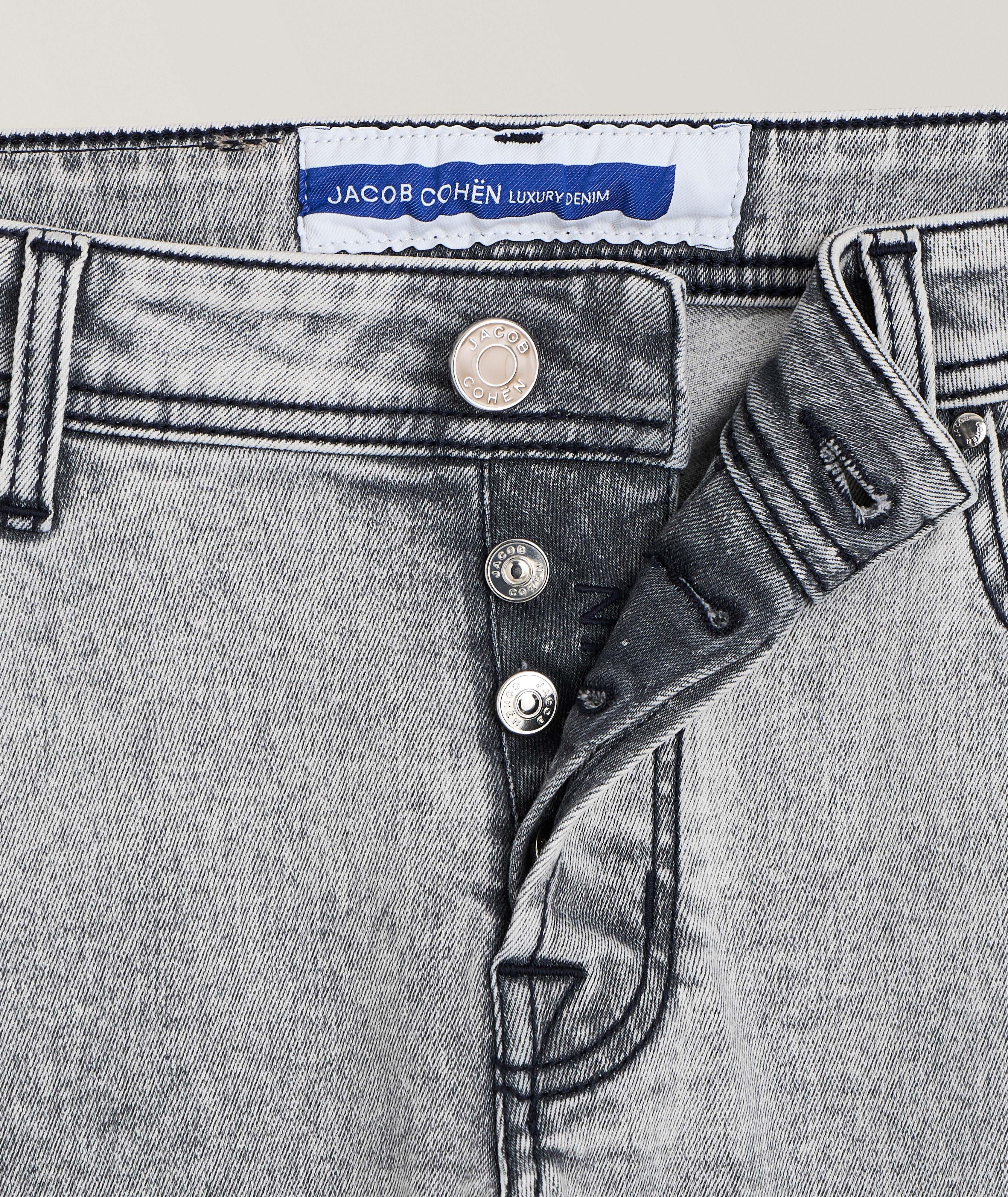 Nick Light-Wash Stretch-Cotton Blend Jeans