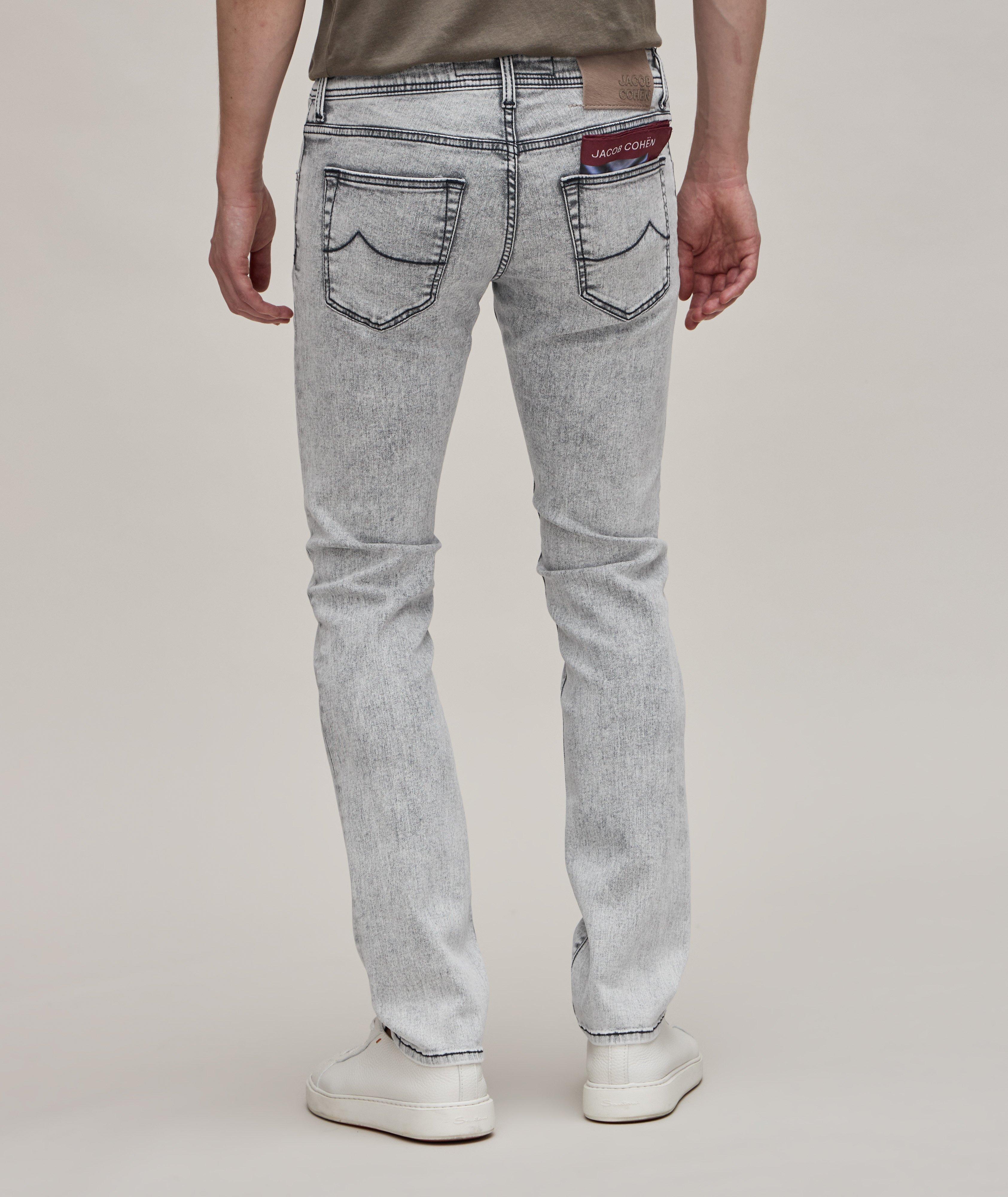 Nick Light-Wash Stretch-Cotton Blend Jeans image 3