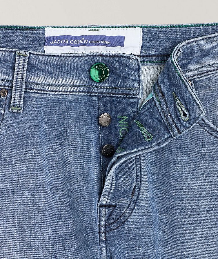 Nick Super Slim Distressed Stretch-Cotton Blend Jeans image 1