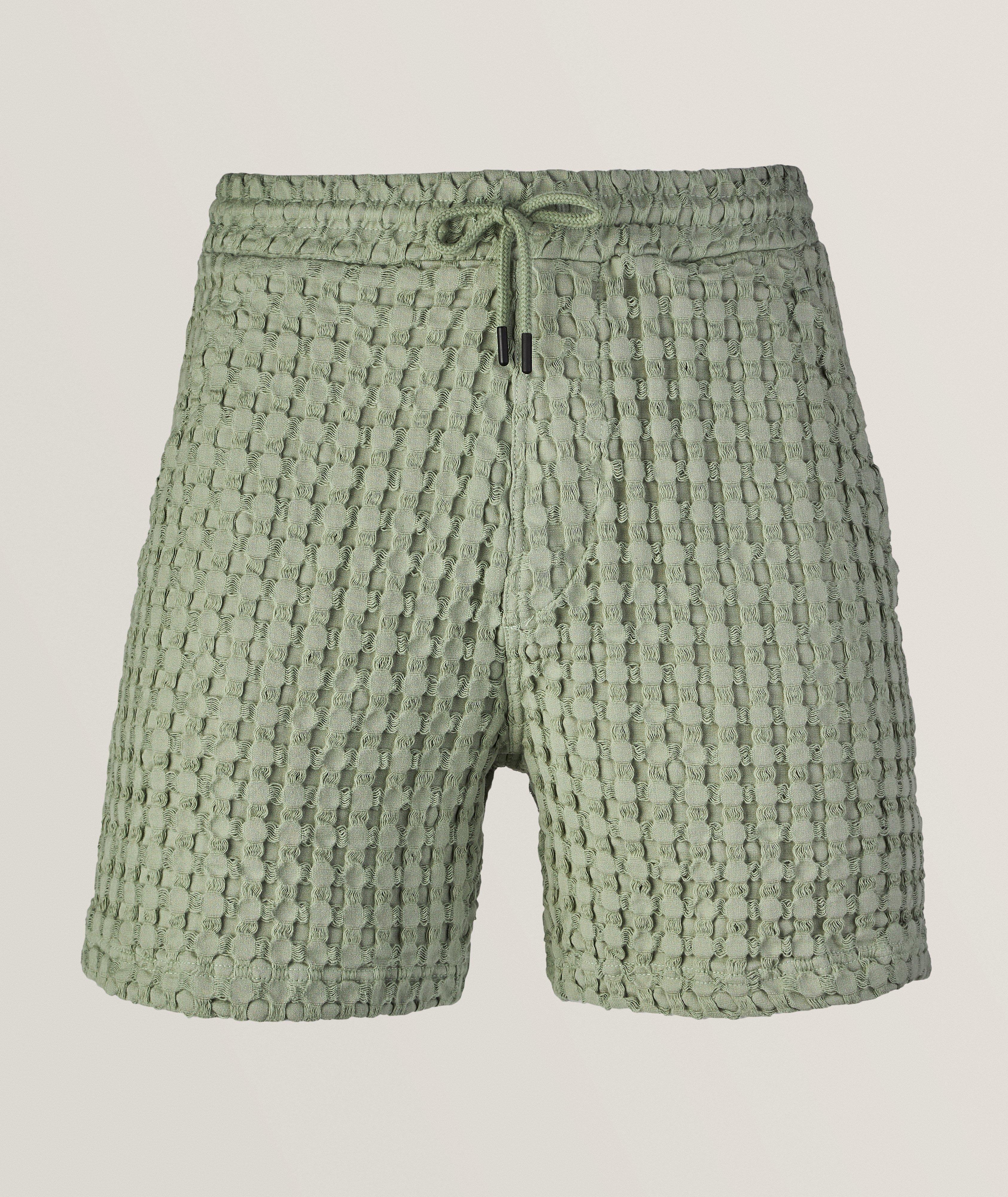 Green 2025 cotton shorts