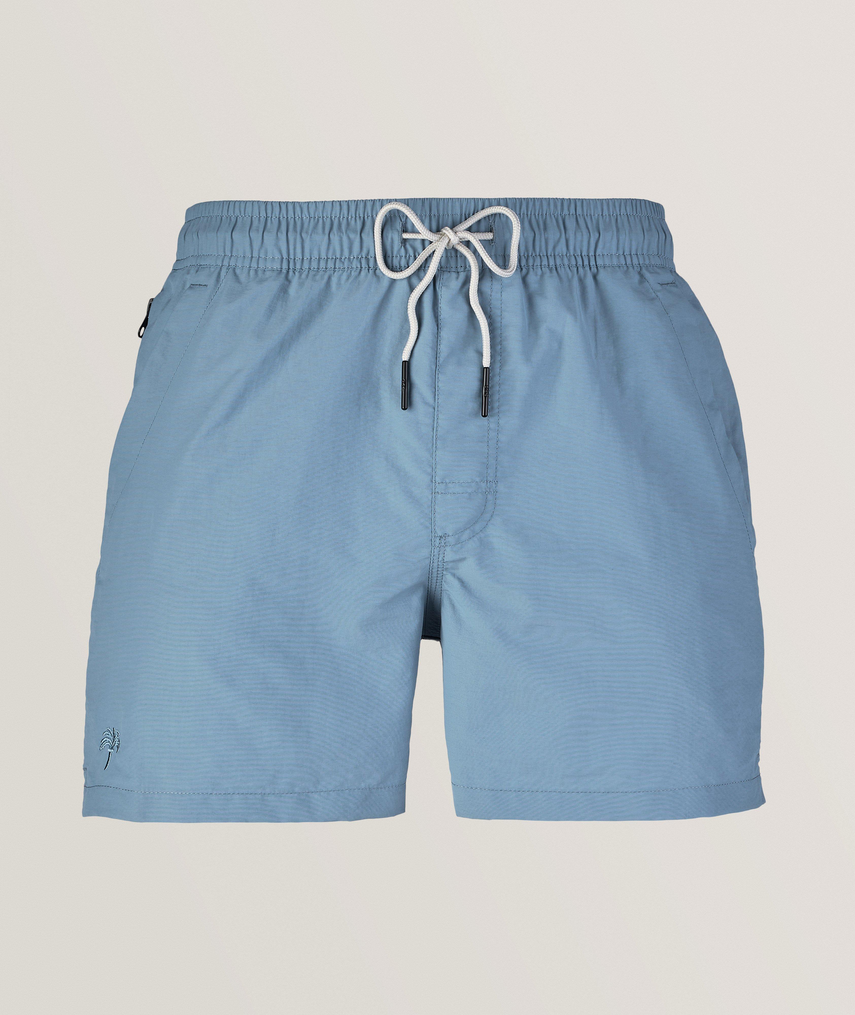 Short de bain uni en nylon image 0