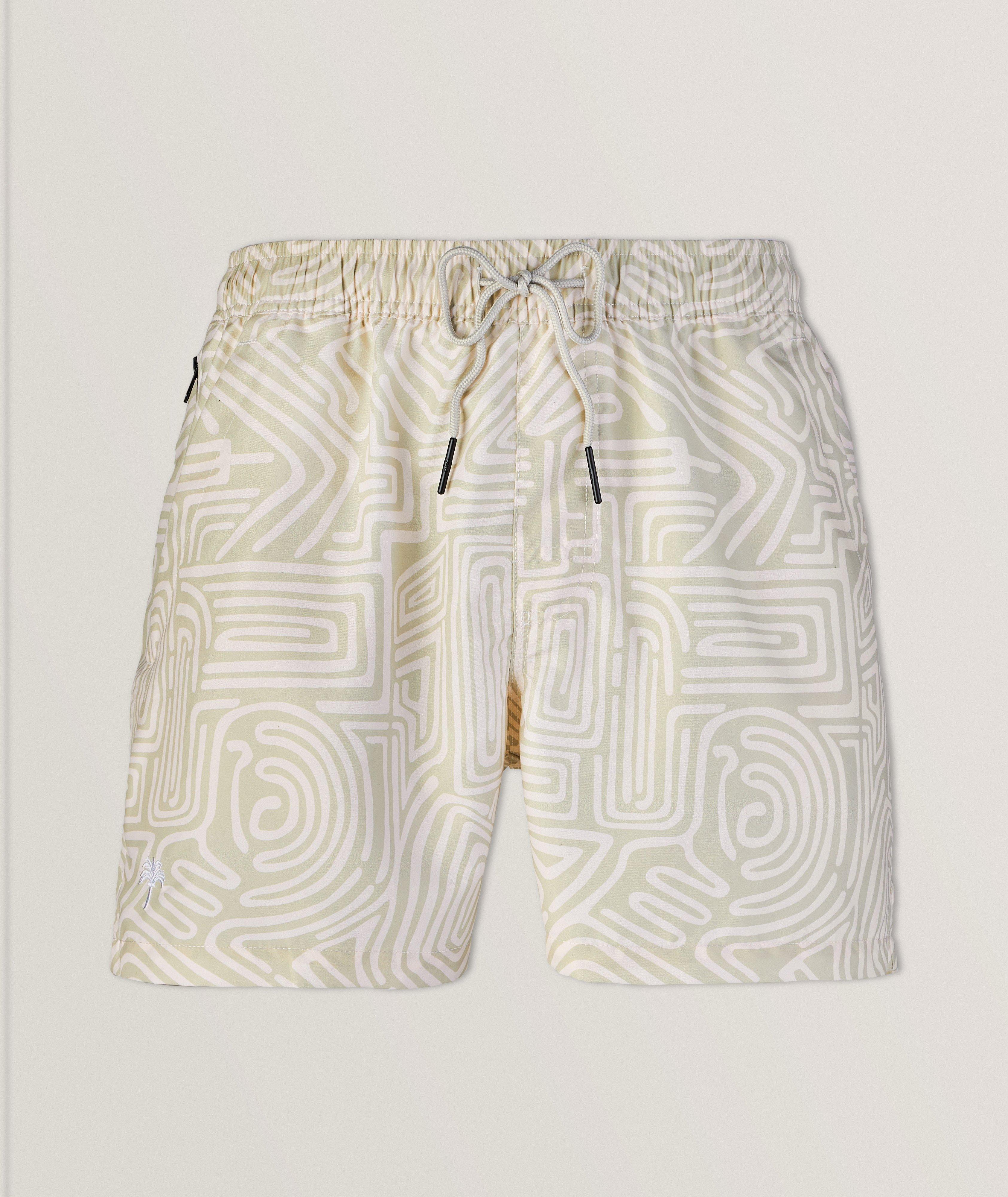 OAS Geometric Spiral Swim Shorts 