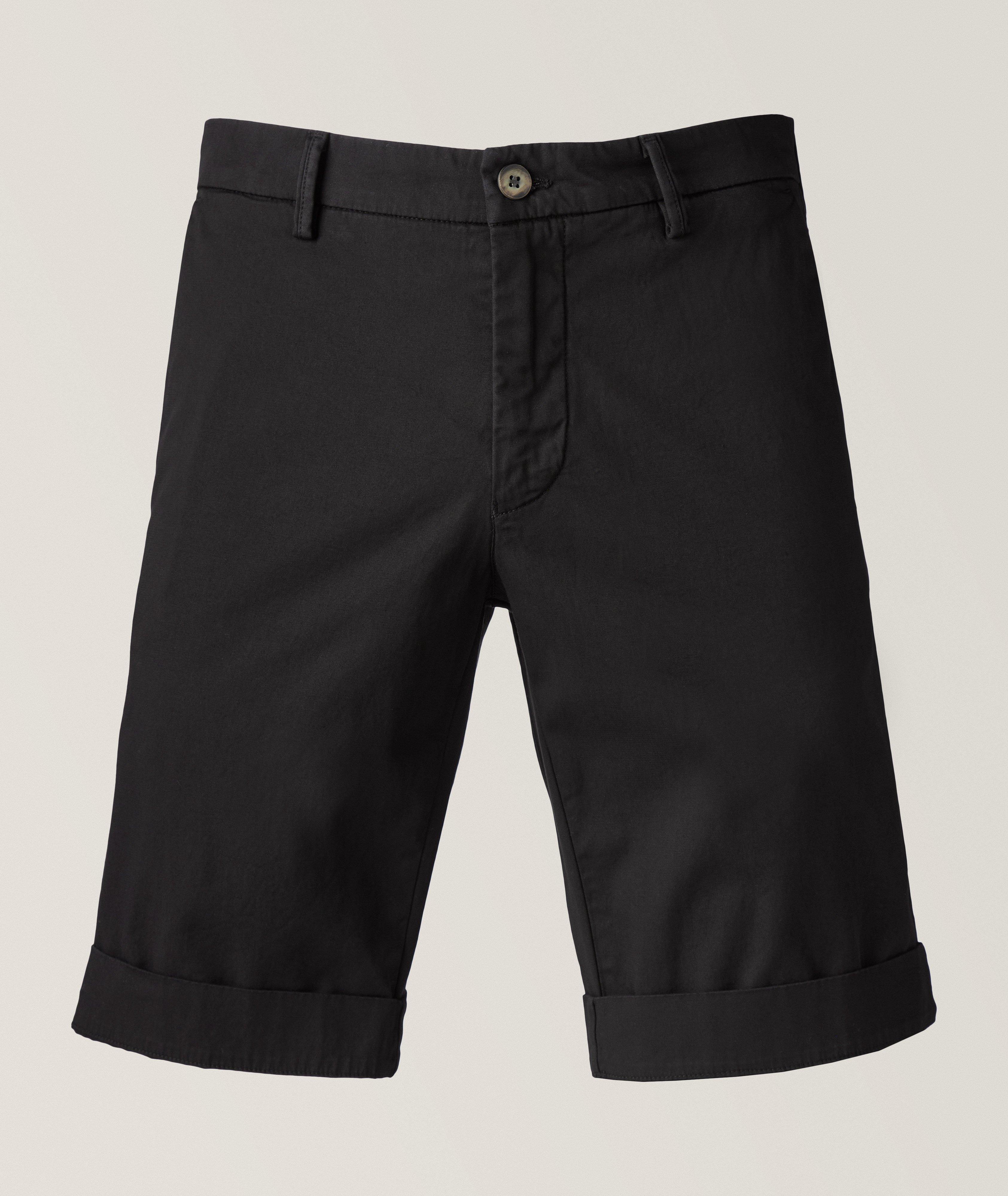 Solid Torino Stretch-Cotton Bermuda Shorts image 0