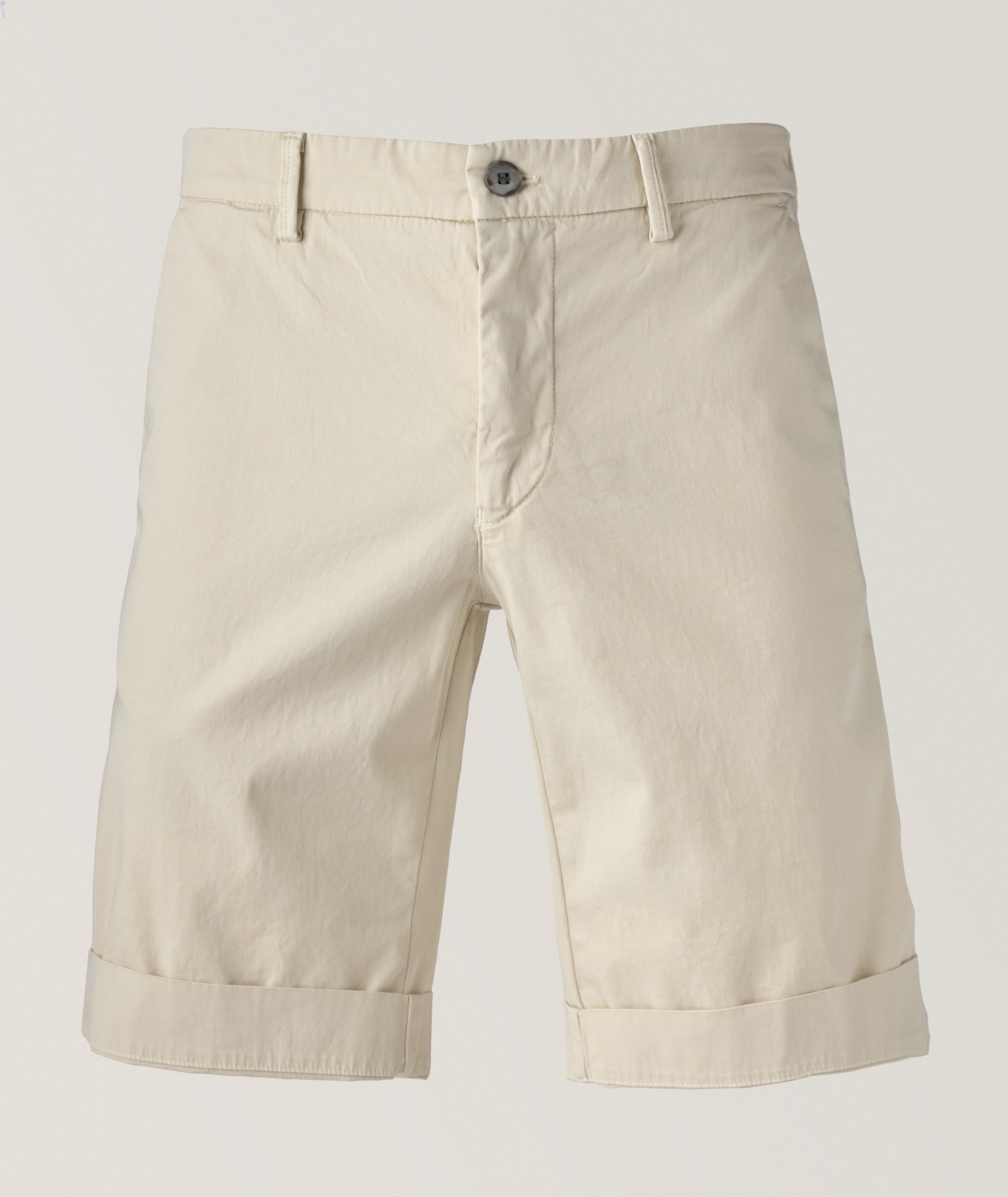 Solid Torino Stretch-Cotton Bermuda Shorts image 0