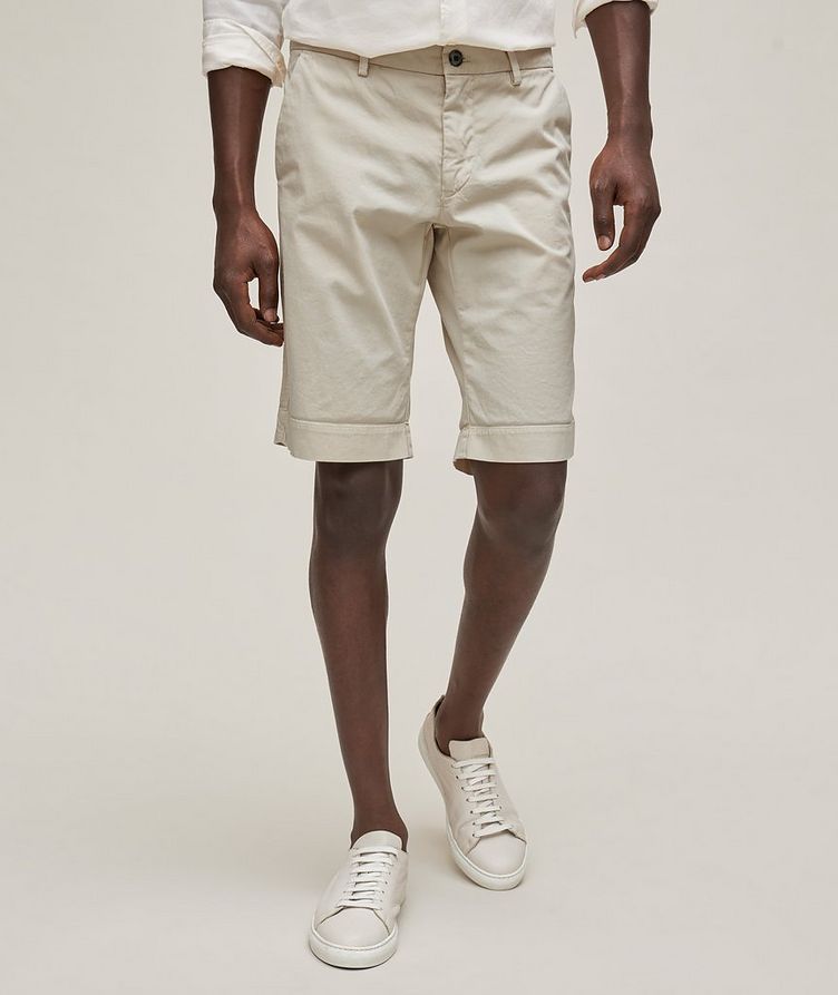 Solid Torino Stretch-Cotton Bermuda Shorts image 1