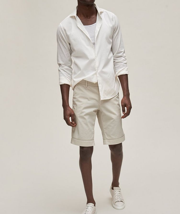Solid Torino Stretch-Cotton Bermuda Shorts image 3