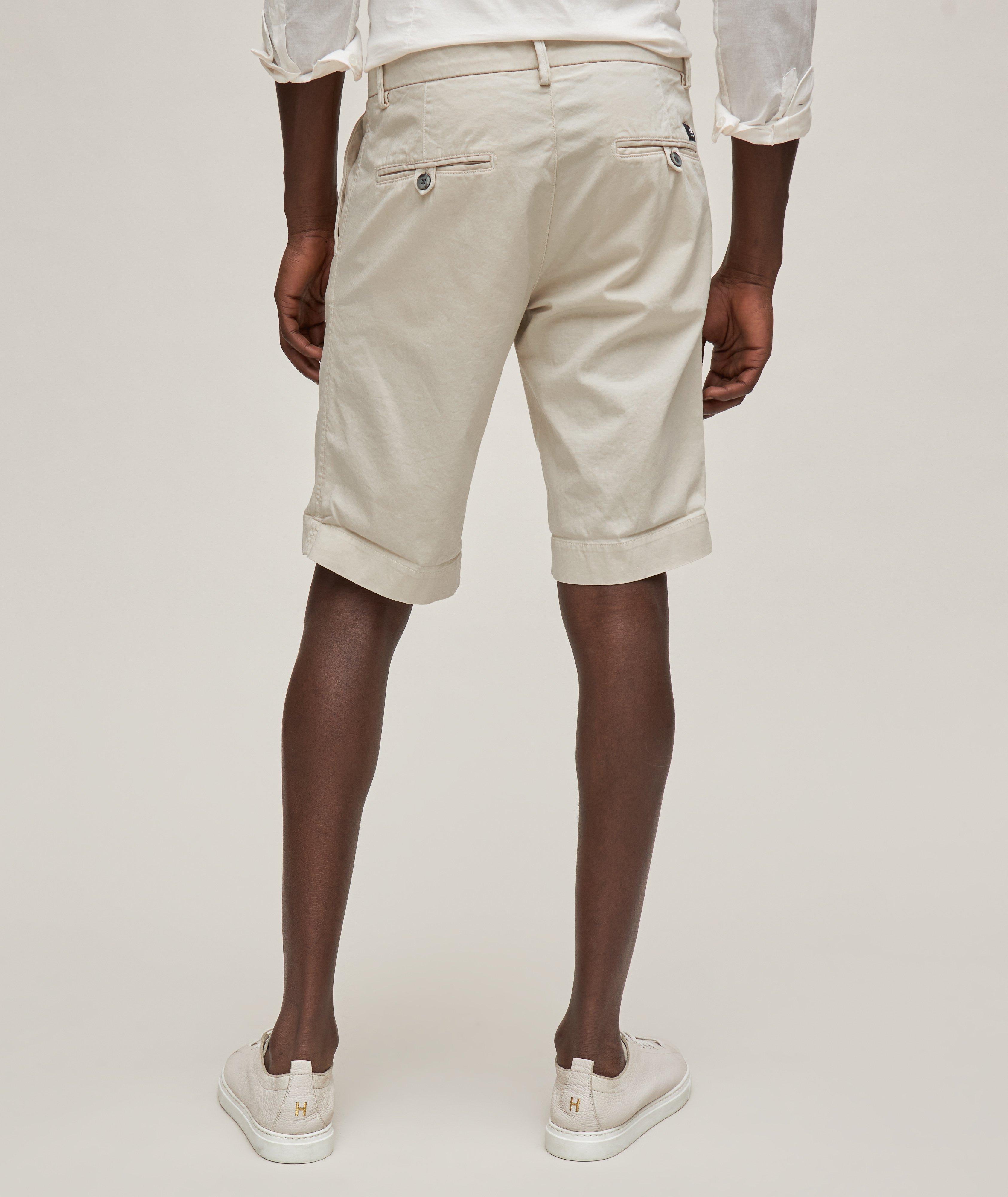 Solid Torino Stretch-Cotton Bermuda Shorts image 5