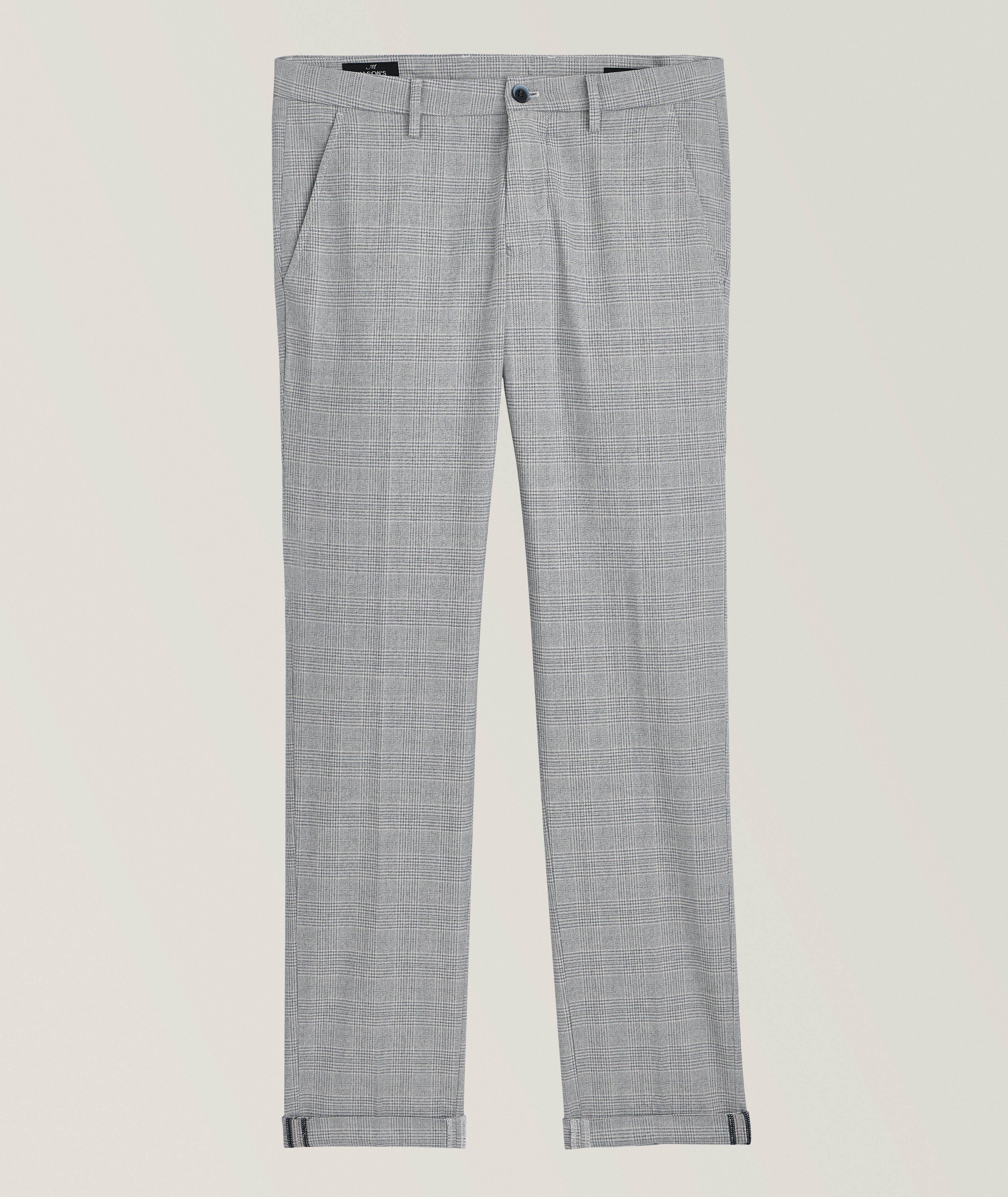 Torino Glen Check Twill Stretch-Cotton Chinos image 0