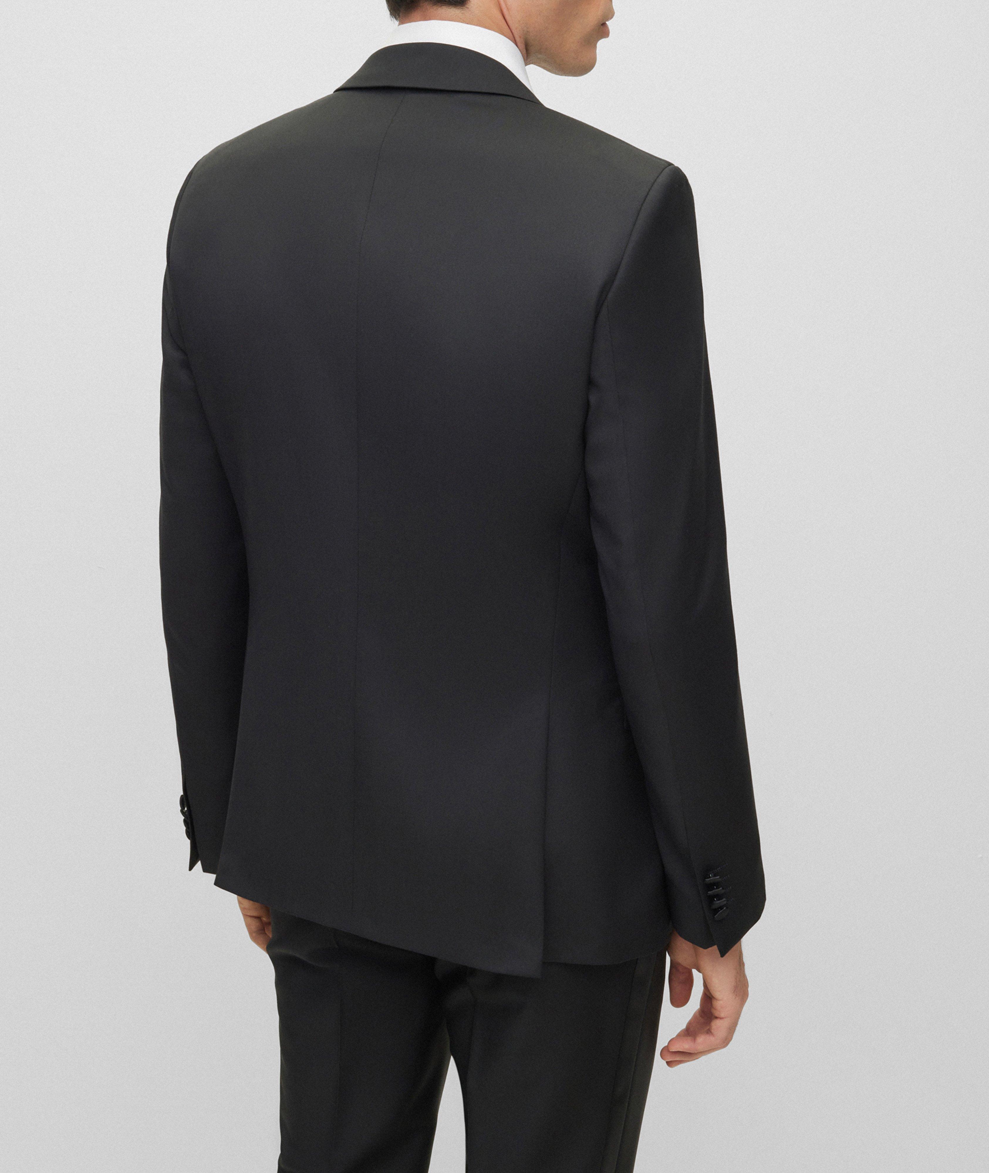 BOSS - Tuxedo jacket in virgin-wool serge