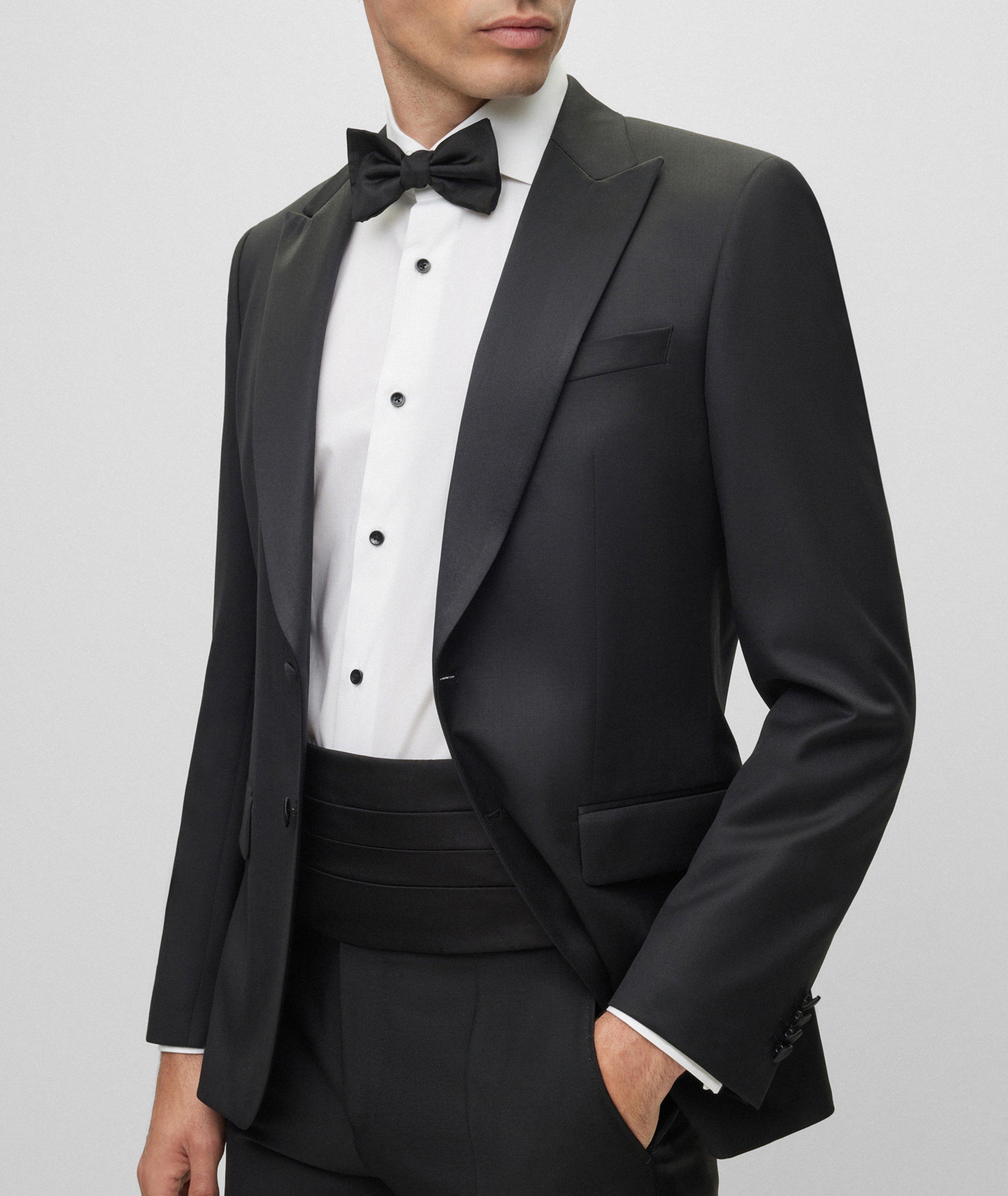 Super 120s Virgin Wool Serge Tuxedo Jacket image 4