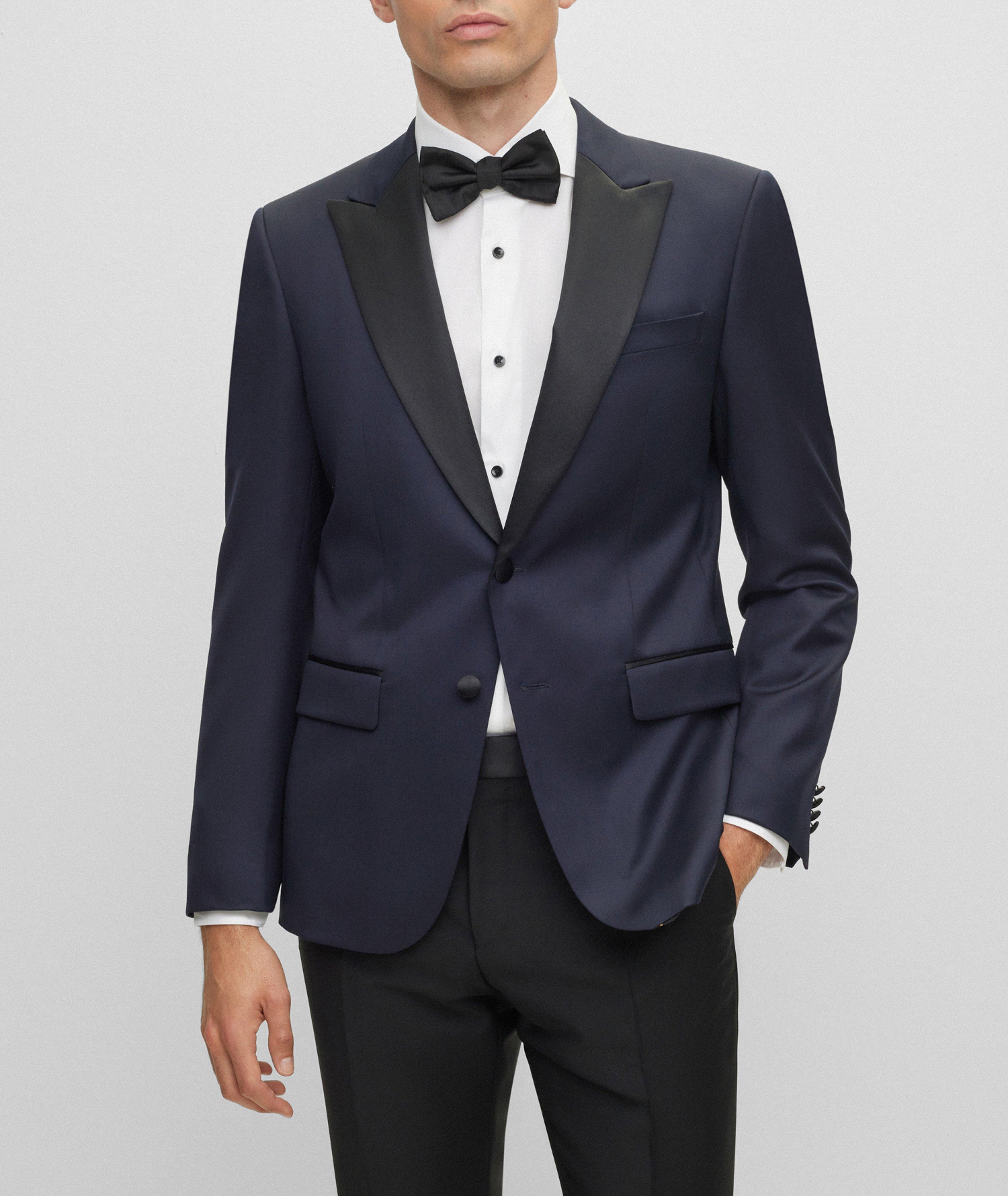 Super 120s Virgin Wool Serge Tuxedo Jacket image 1