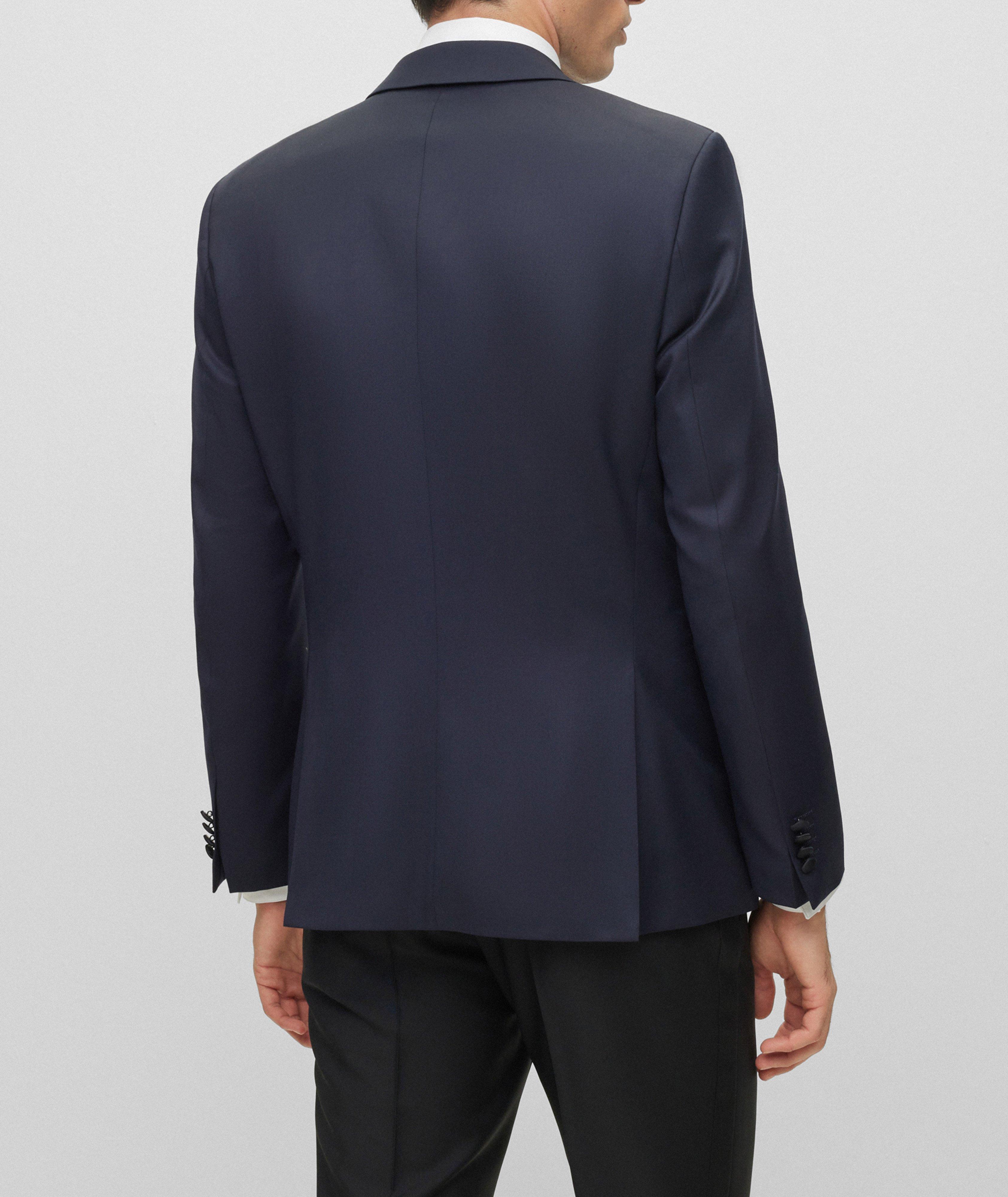 BOSS - Extra-slim-fit jacket in virgin-wool serge