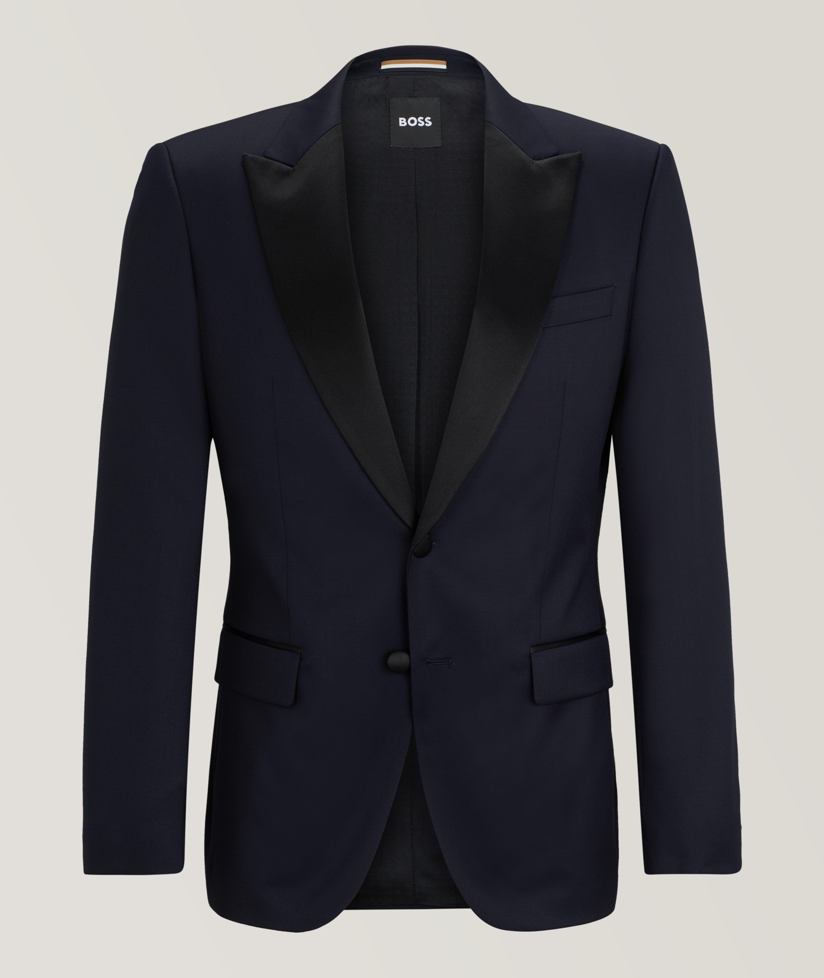 Super 120s Virgin Wool Serge Tuxedo Jacket image 0