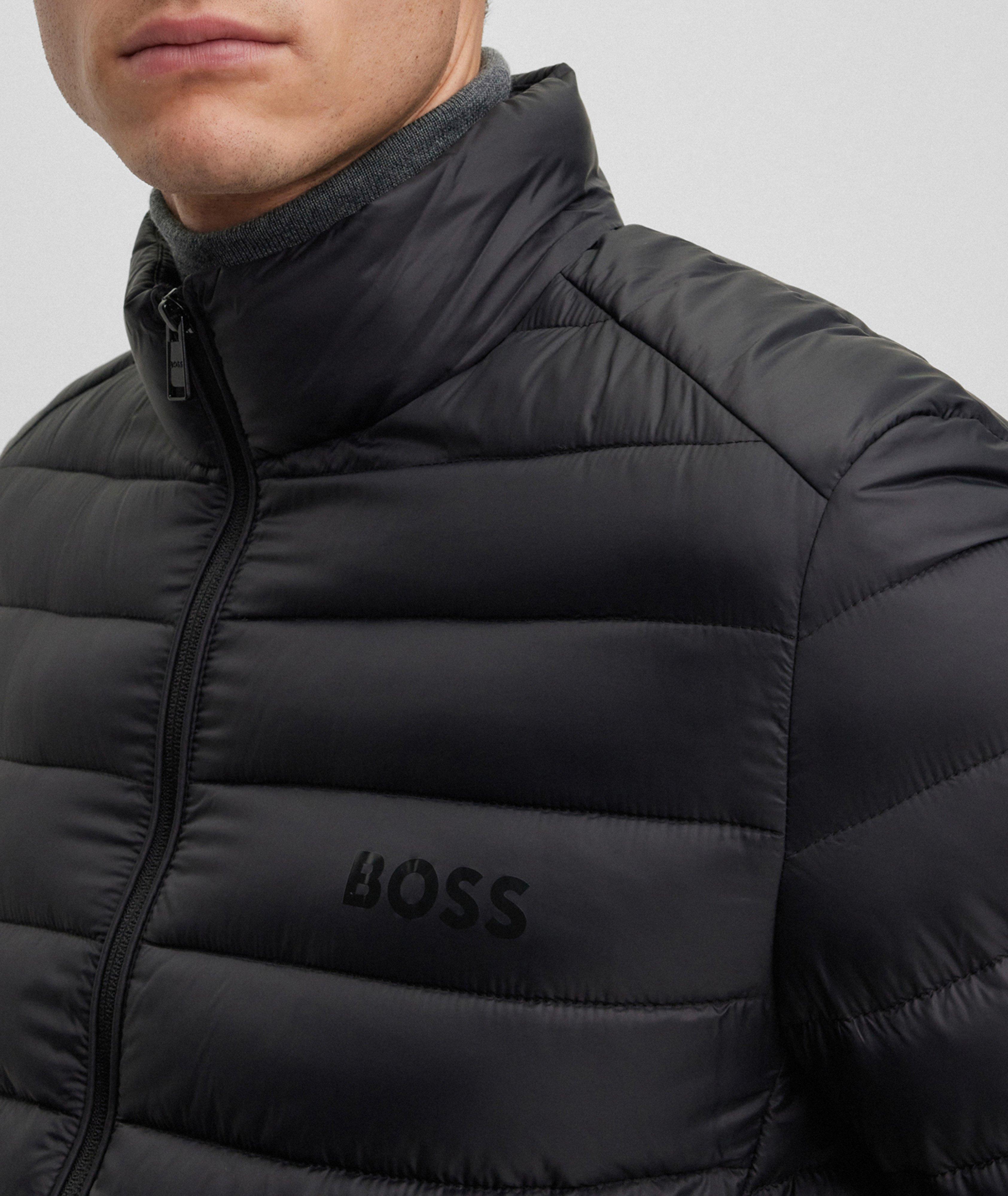 BOSS - Water-repellent padded jacket with hood