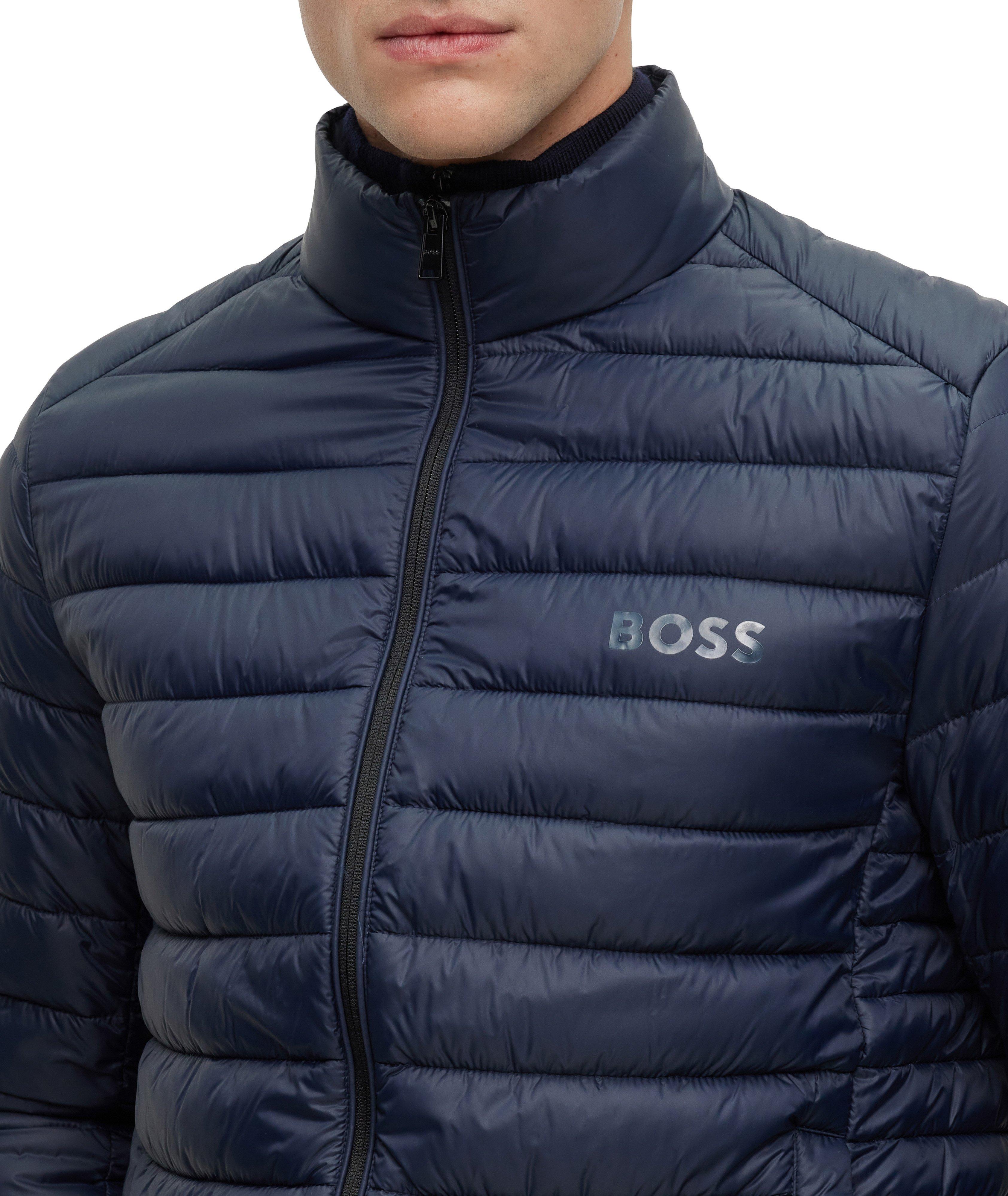 BOSS - Water-repellent padded jacket with hood