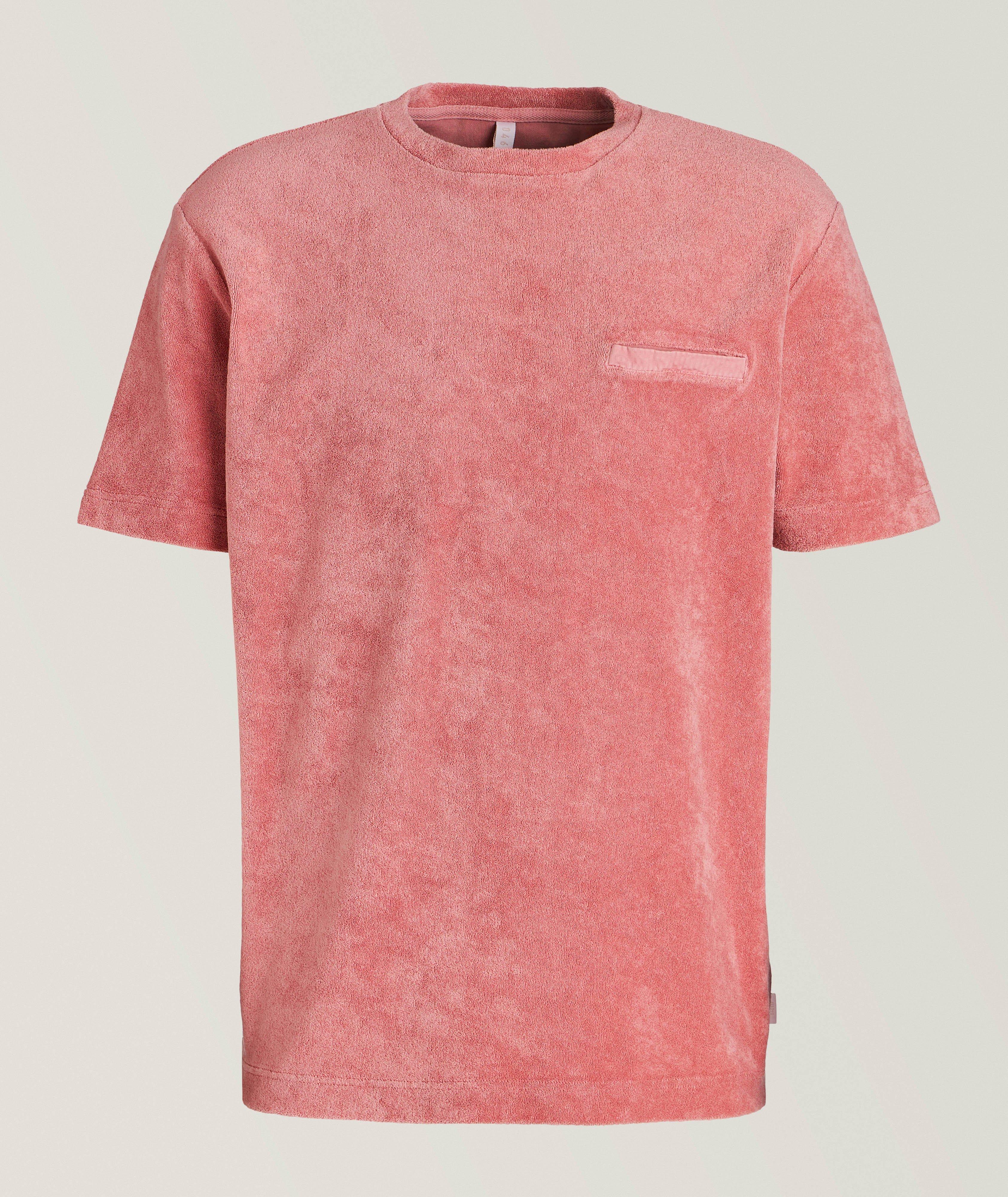 Garment-Dyed Terry Cotton T-Shirt image 0
