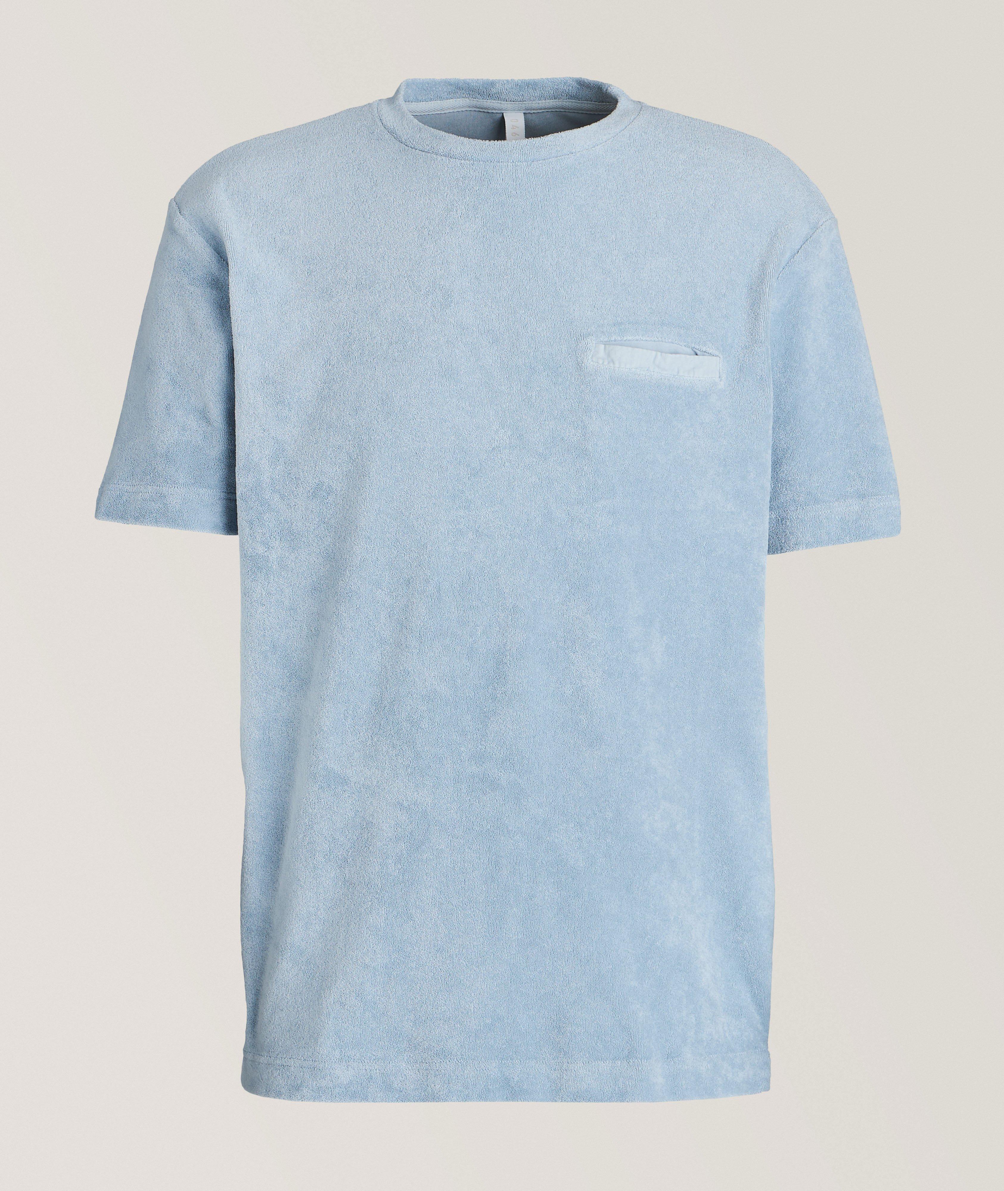 Garment-Dyed Terry Cotton T-Shirt image 0