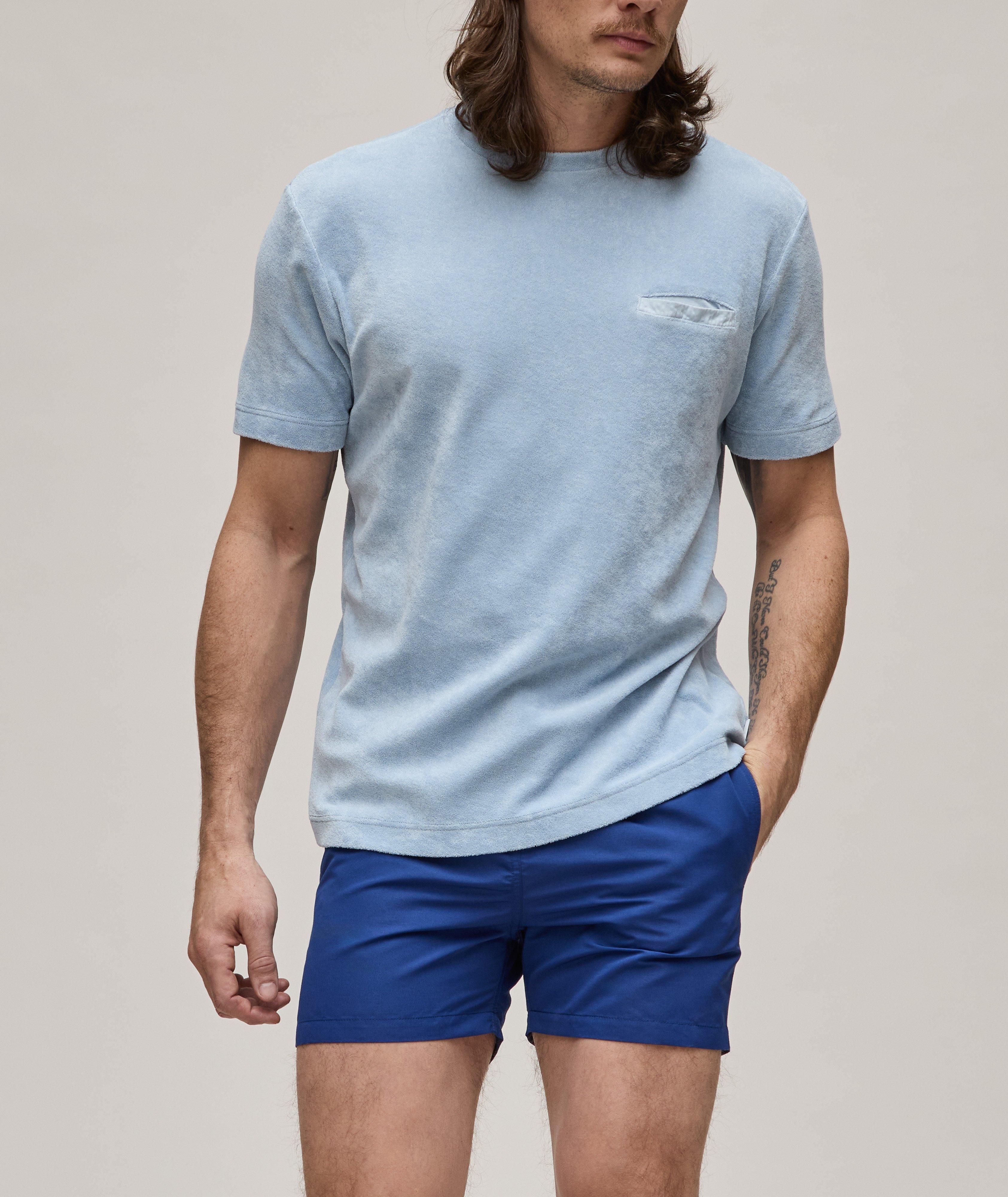 Garment-Dyed Terry Cotton T-Shirt image 1