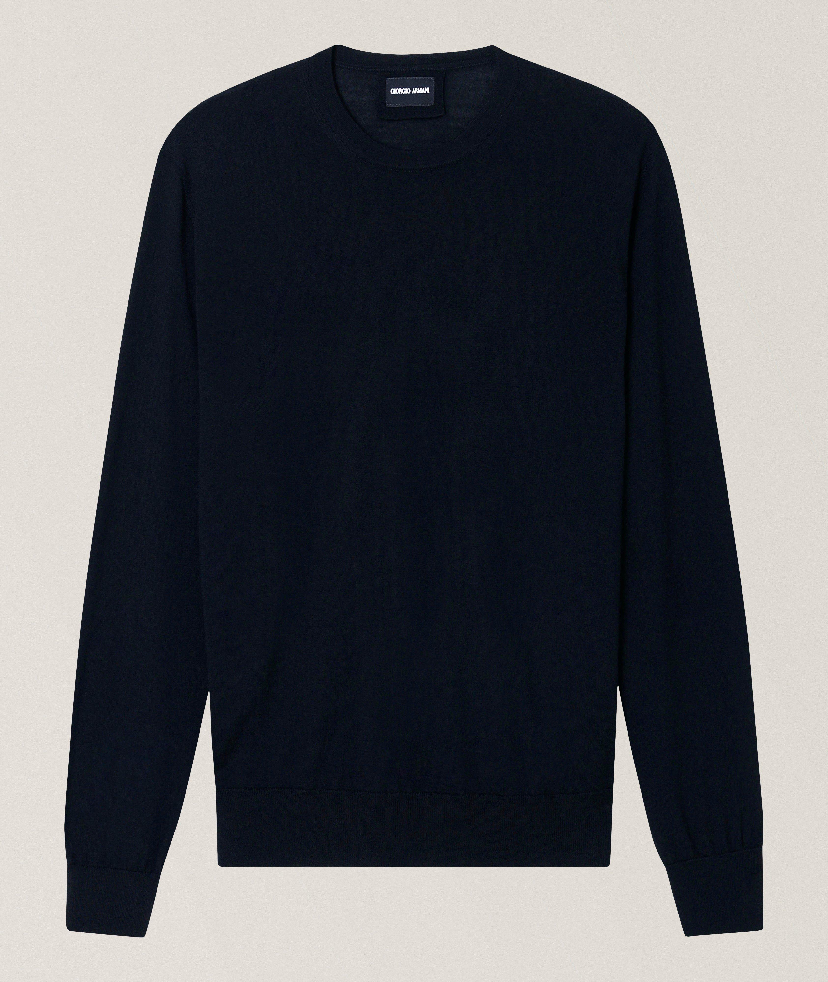 Giorgio Armani Virgin Wool Crewneck Sweater