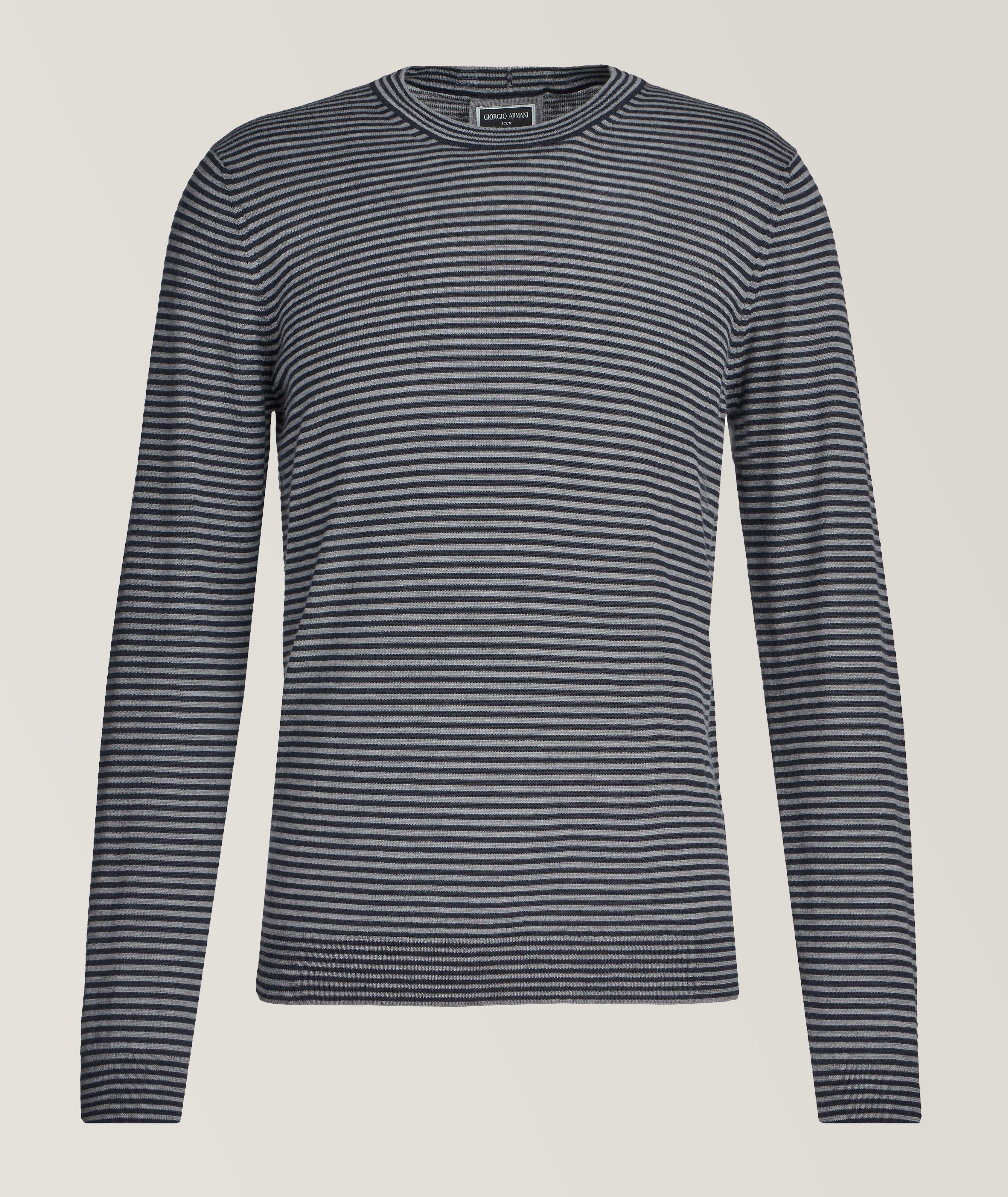 Icon Striped Cashmere T-Shirt image 0