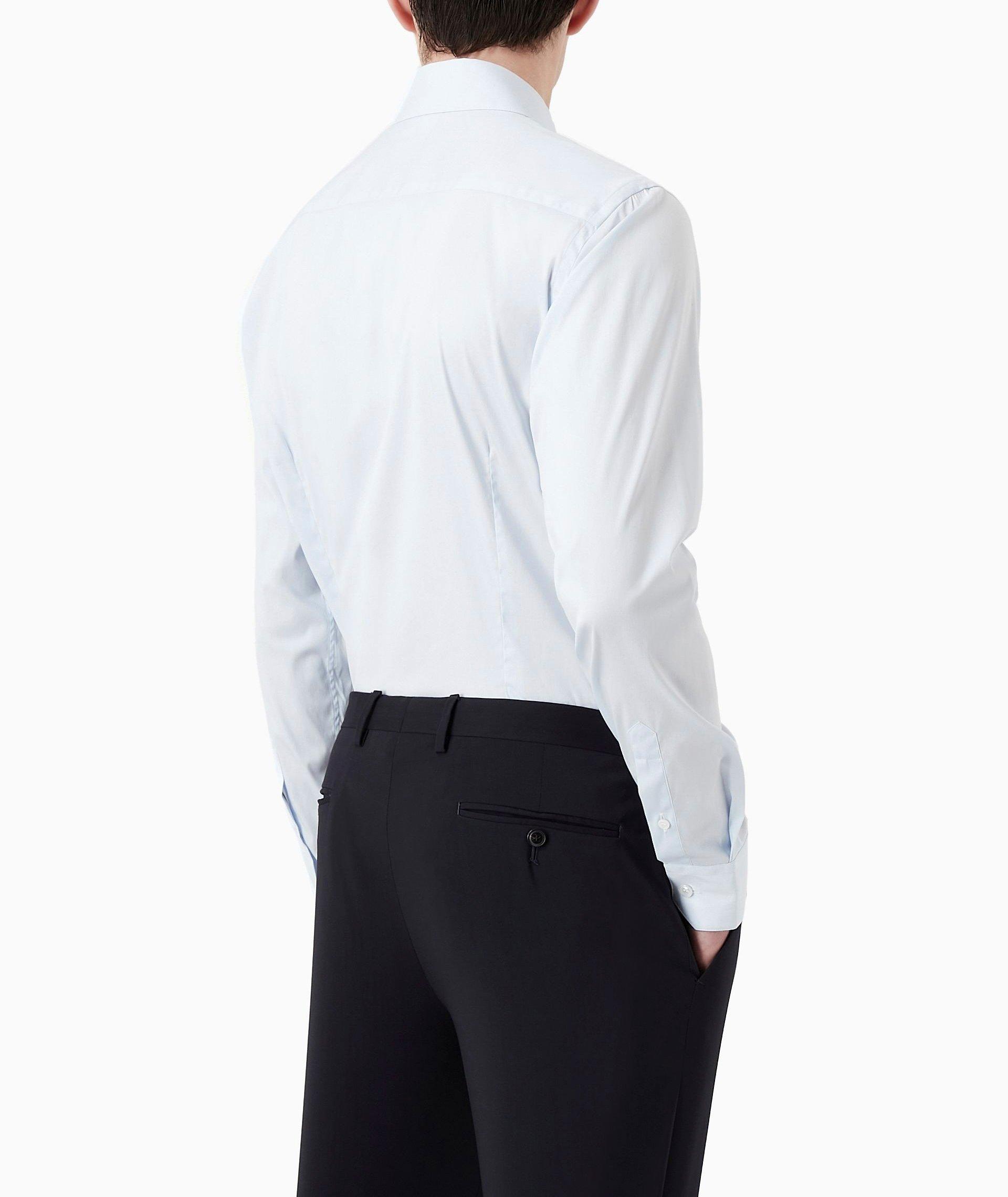 Stretch-Cotton Blend Dress Shirt