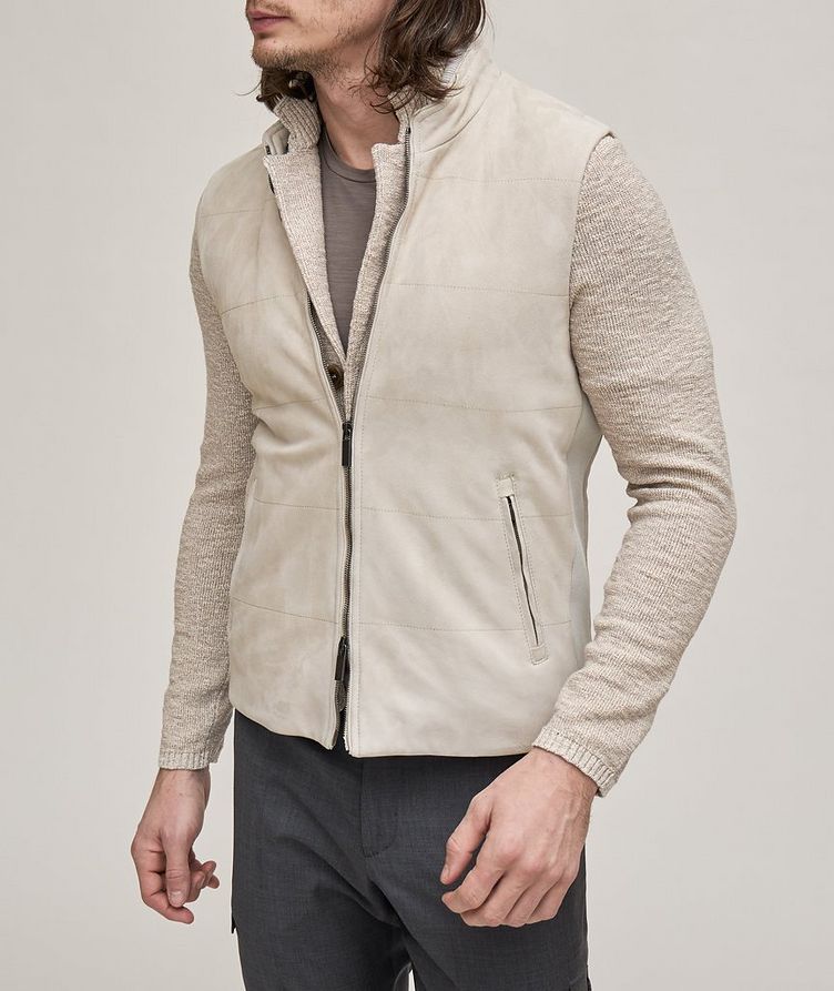 Mixed Material Suede  Vest image 1