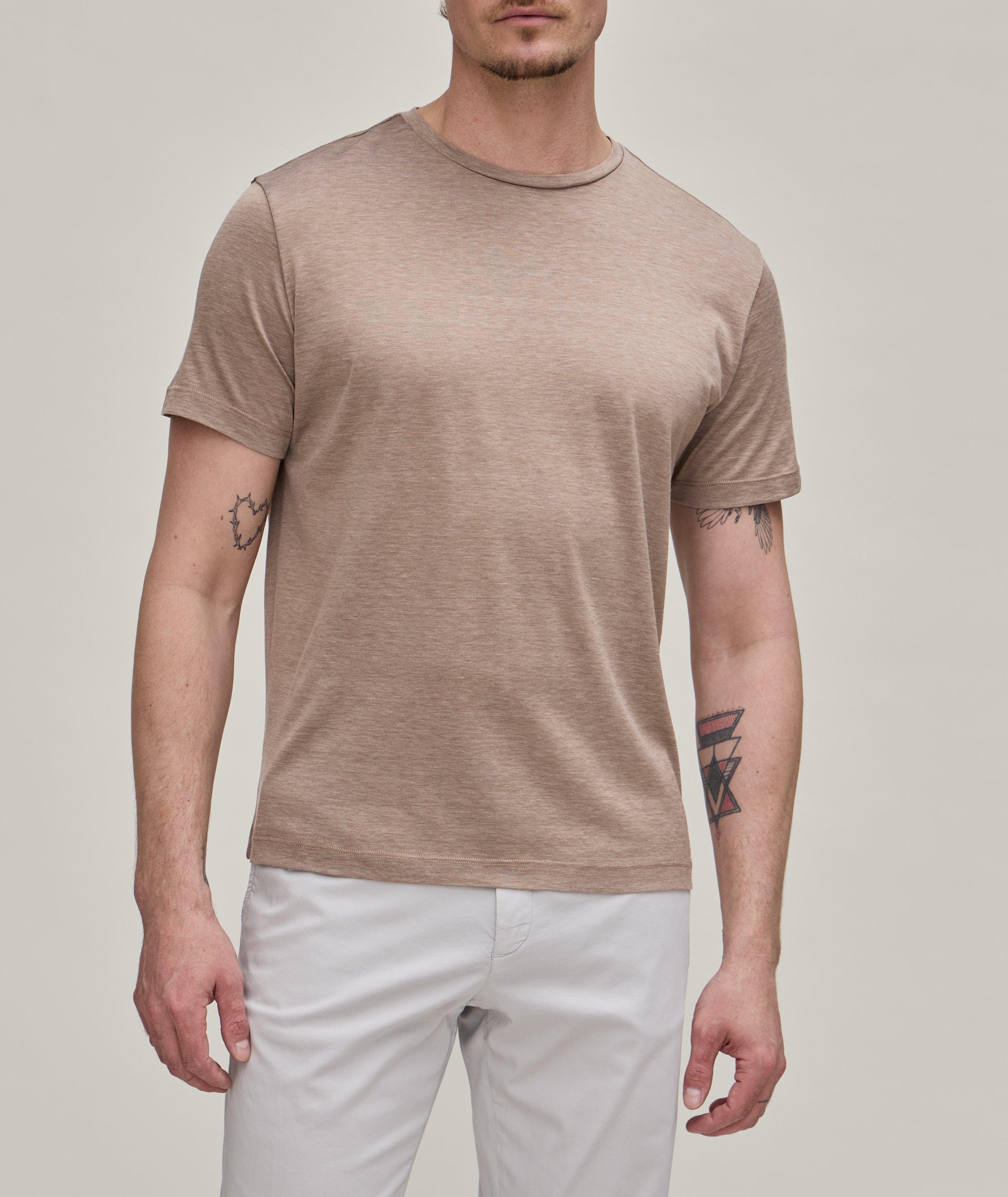 T-shirt en soie et en coton image 1