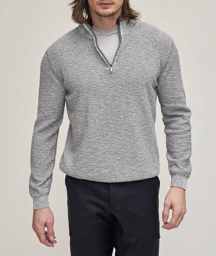 Mélange Cotton-Blend Sweater  image 1