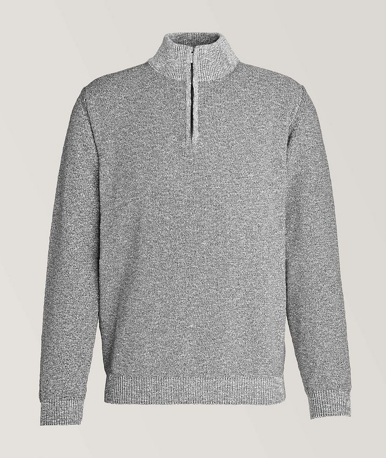 Mélange Cotton-Blend Sweater  image 0