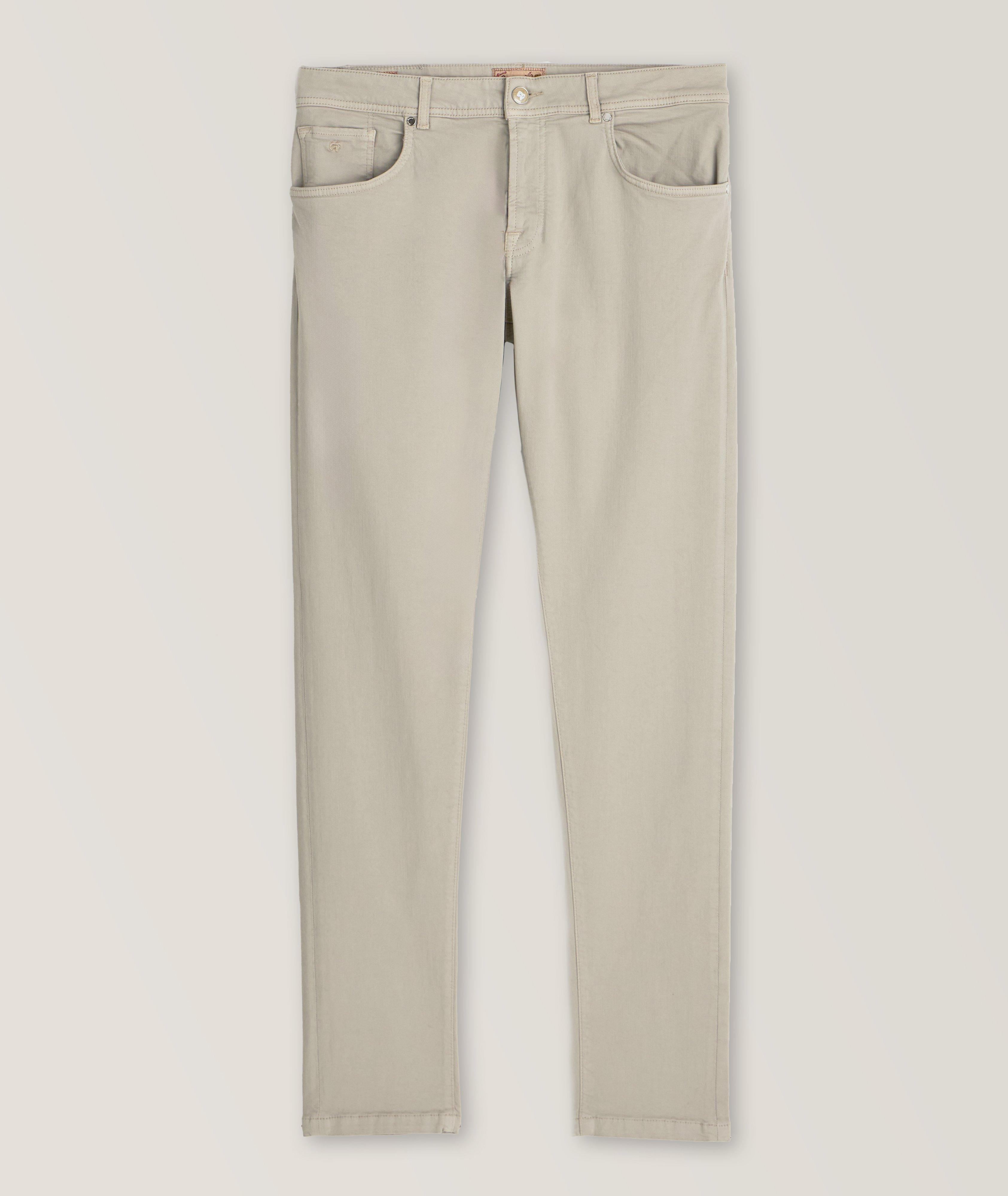 5-Pocket Style Washed Stretch-Cotton Pants image 0
