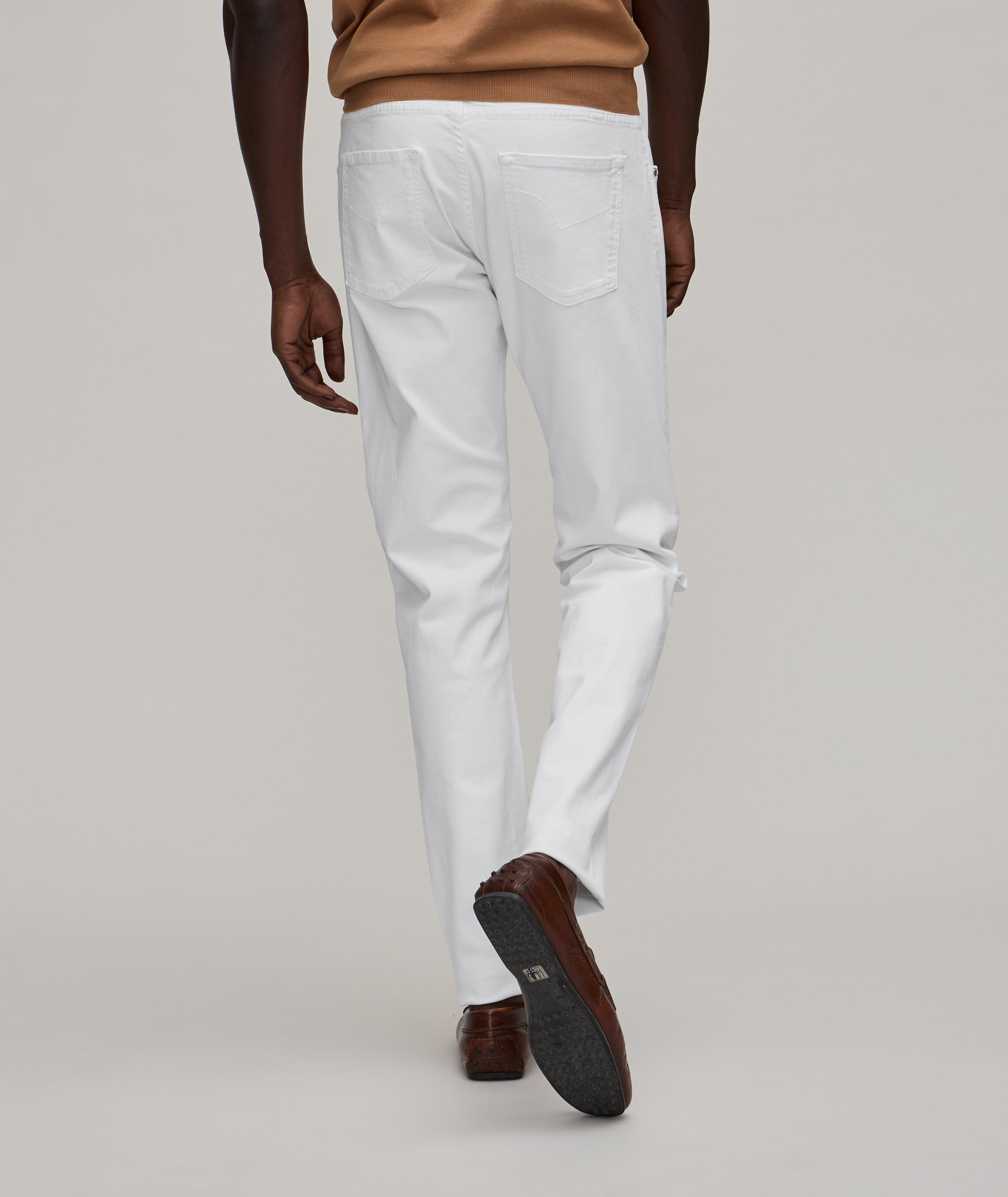 5-Pocket Style Stretch-Cotton Jeans  image 3